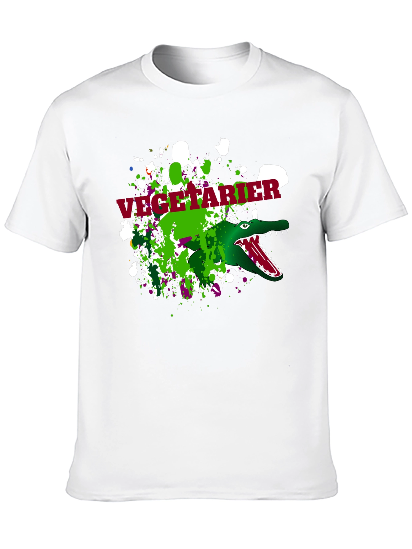 Vegetarian Crocodile Mens T-Shirt