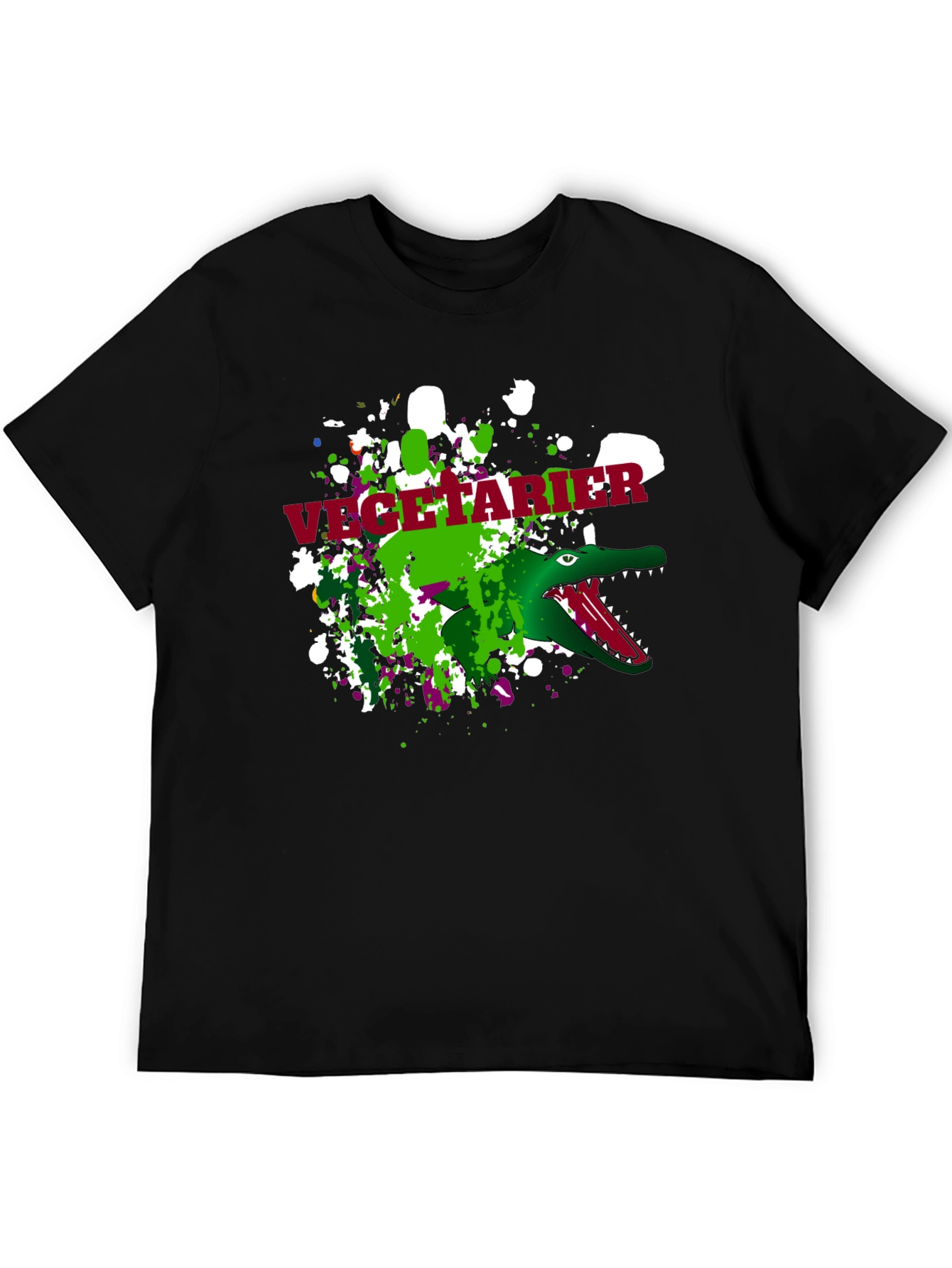 Vegetarian Crocodile Mens T-Shirt