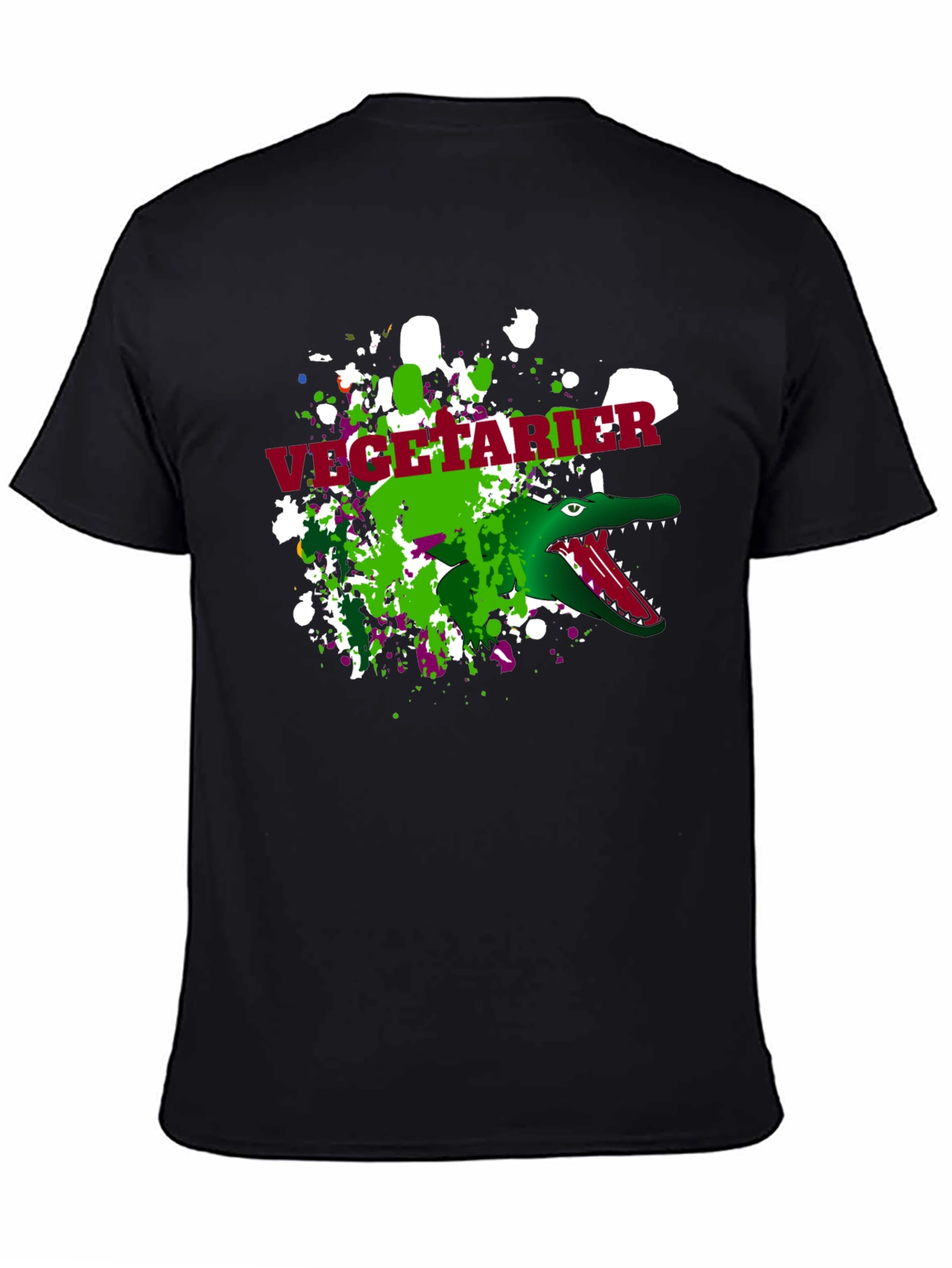 Vegetarian Crocodile Mens T-Shirt