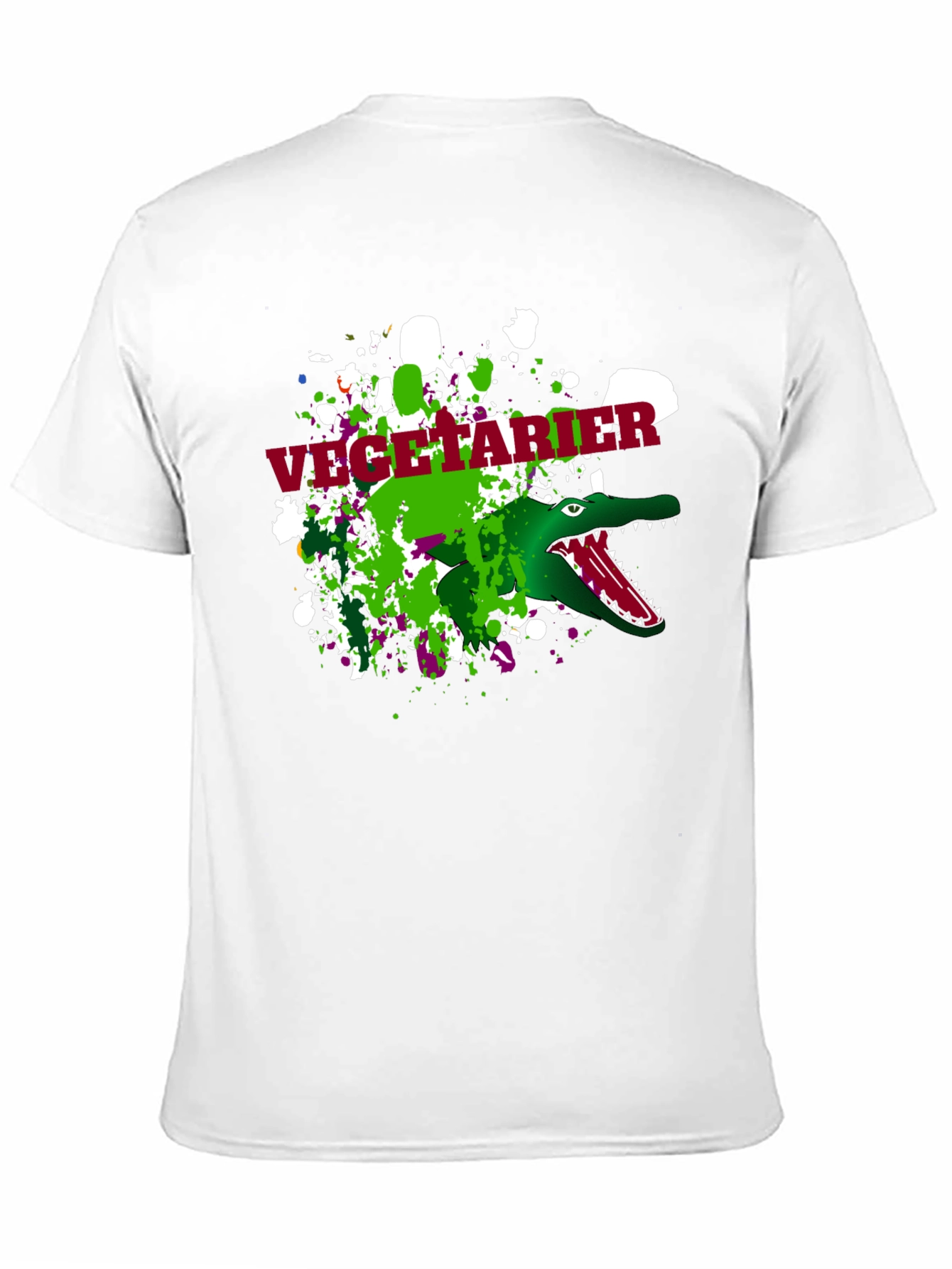 Vegetarian Crocodile Mens T-Shirt