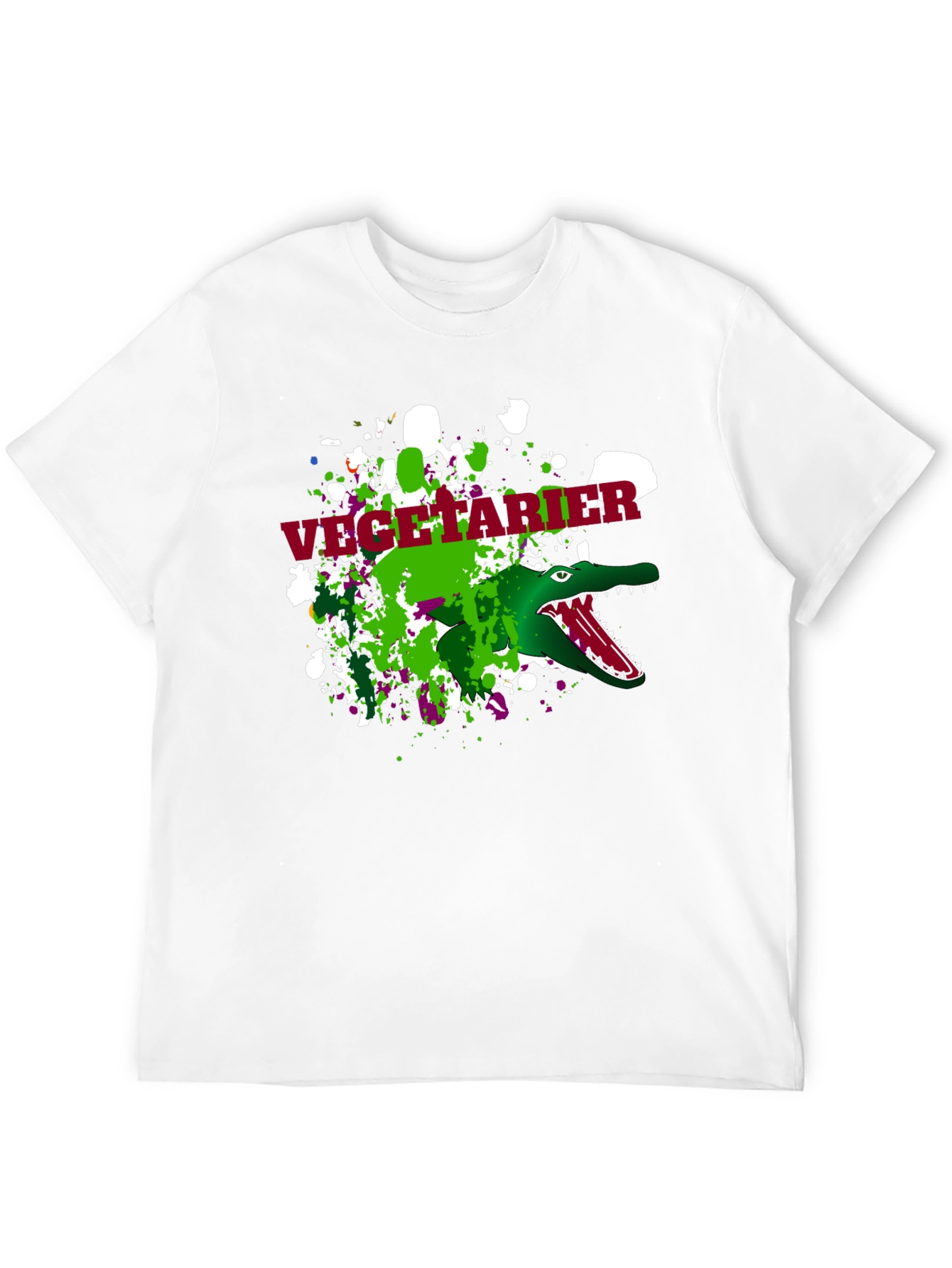 Vegetarian Crocodile Mens T-Shirt
