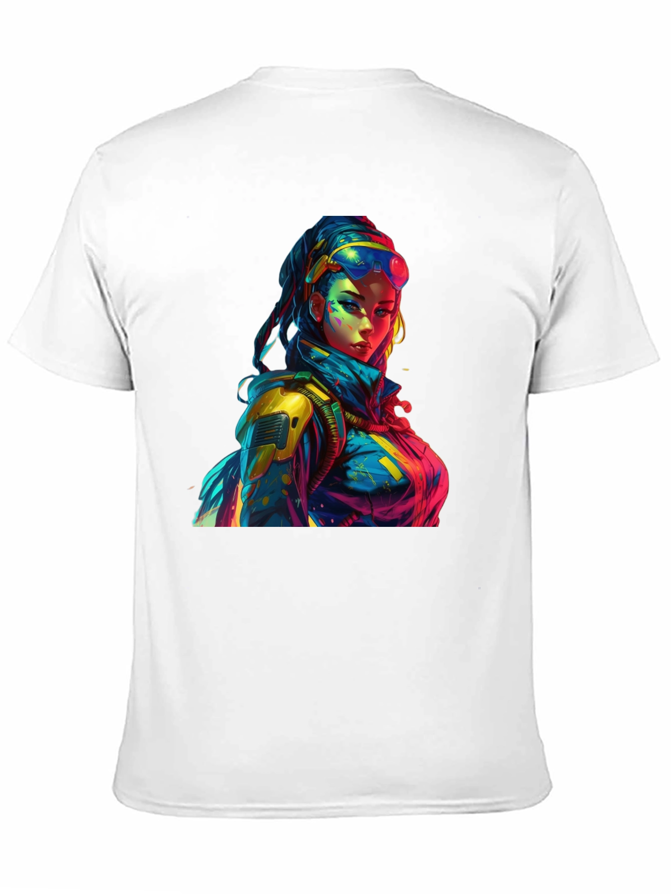 Cyberpunk Style Graphic Print T-Shirt