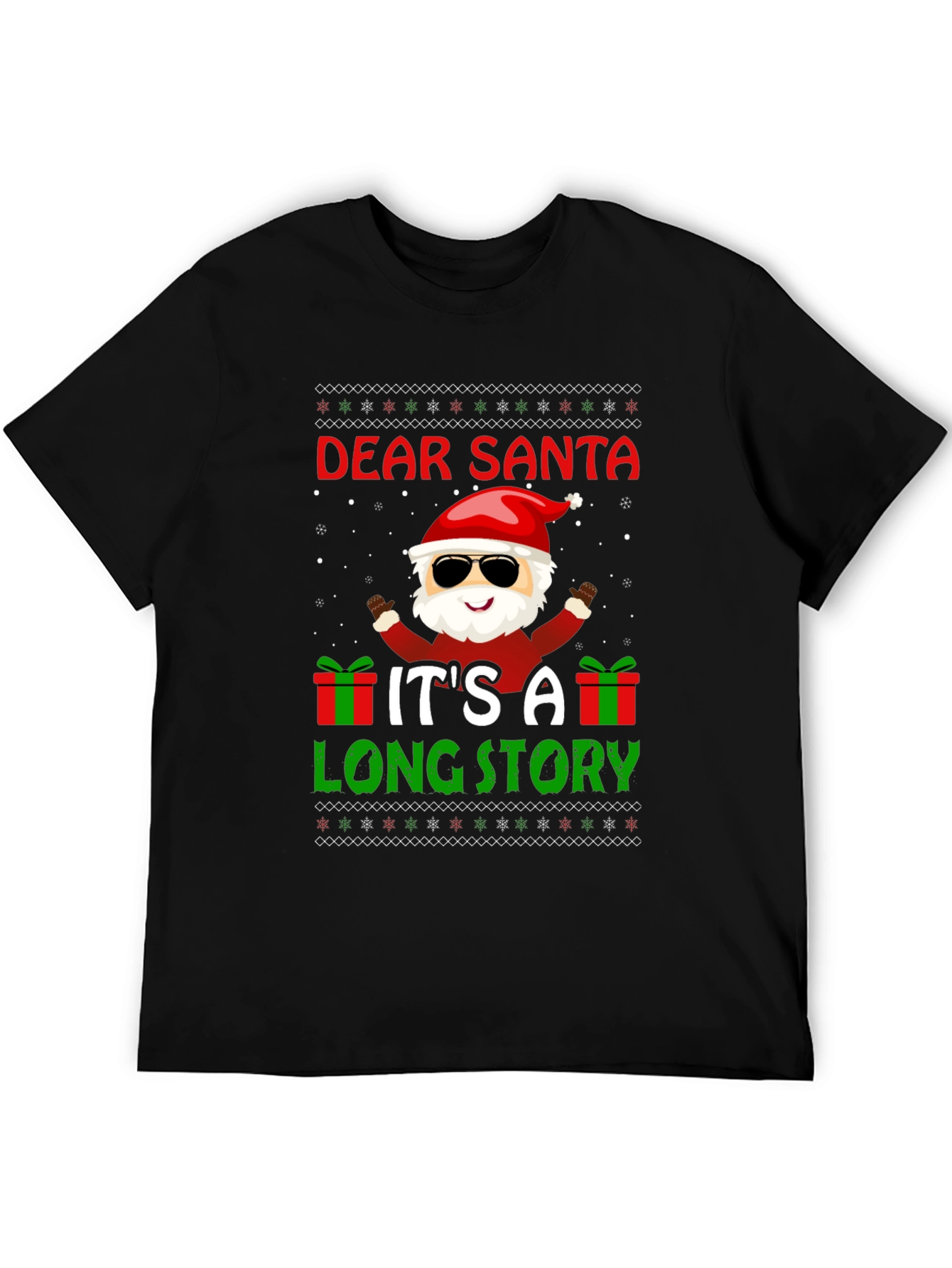 Dear Santa Funny Christmas Graphic T-Shirt