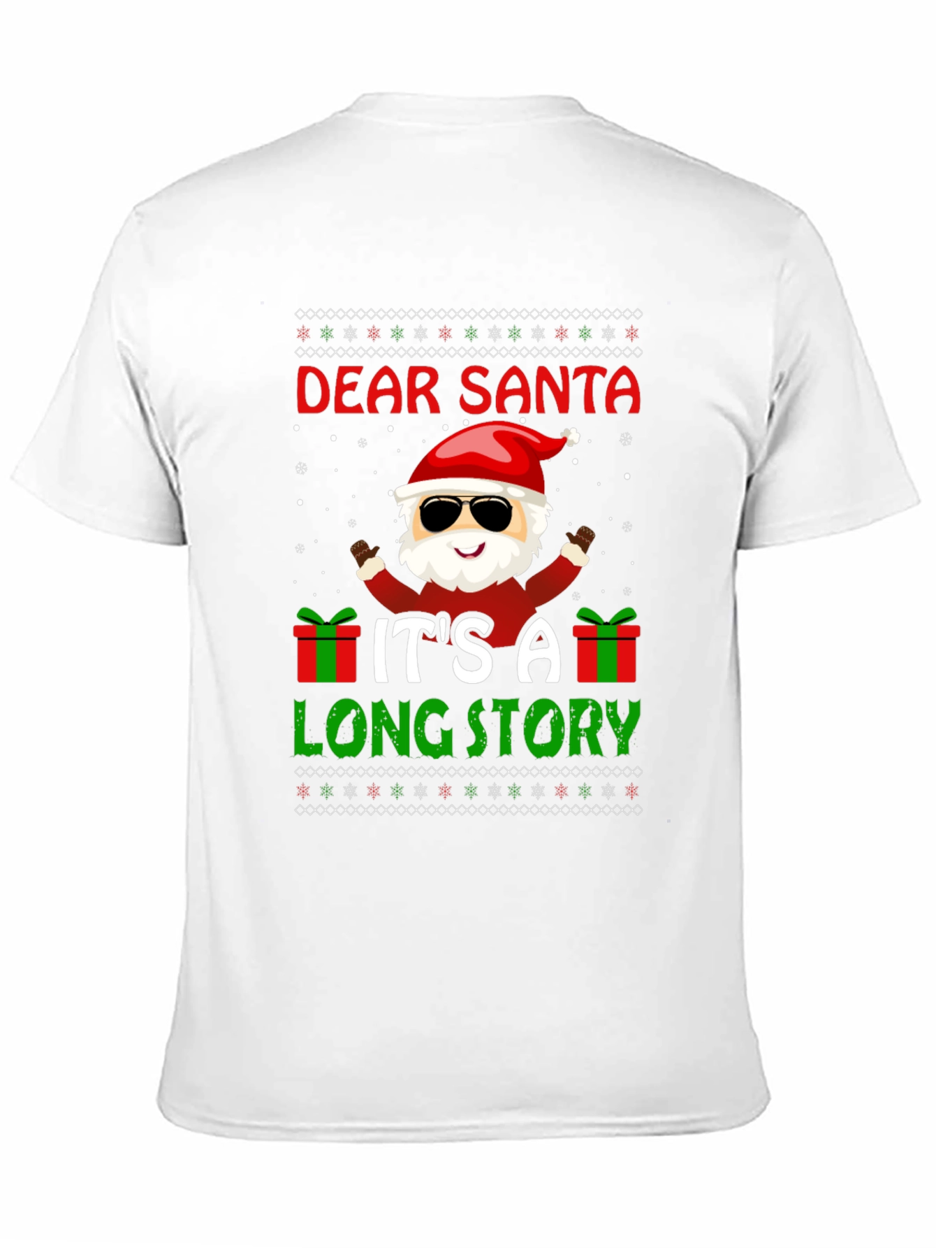 Dear Santa Funny Christmas Graphic T-Shirt