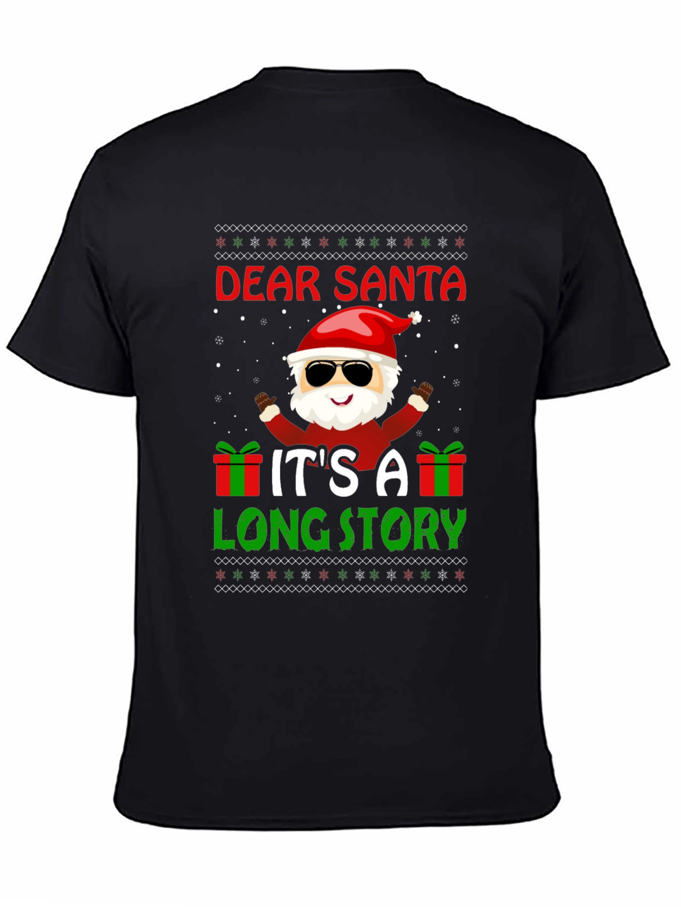 Dear Santa Funny Christmas Graphic T-Shirt