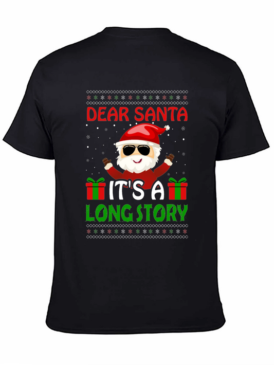 Dear Santa Funny Christmas Graphic T-Shirt