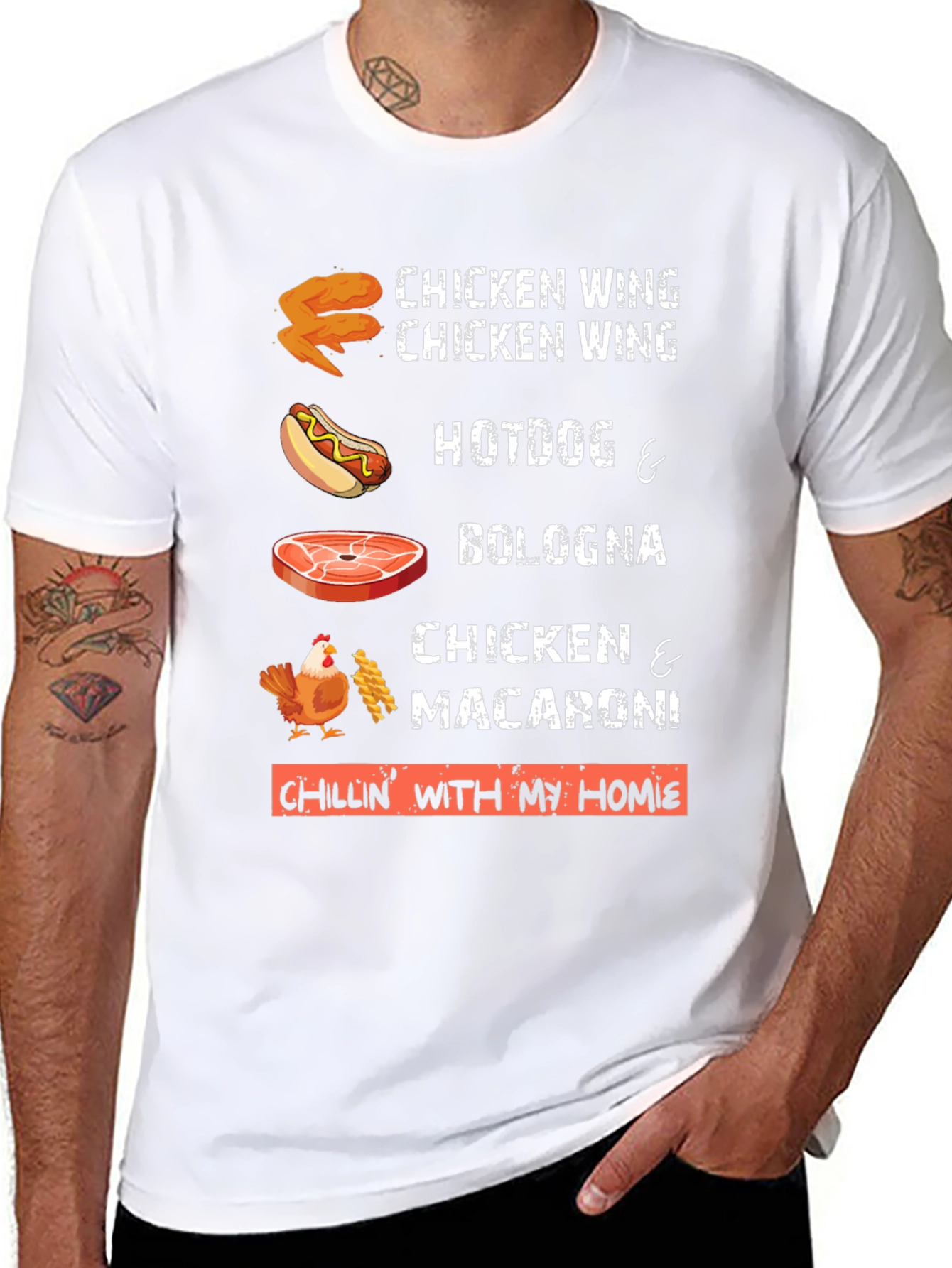 Chillin with my Homie T-Shirt: Foodie Fun