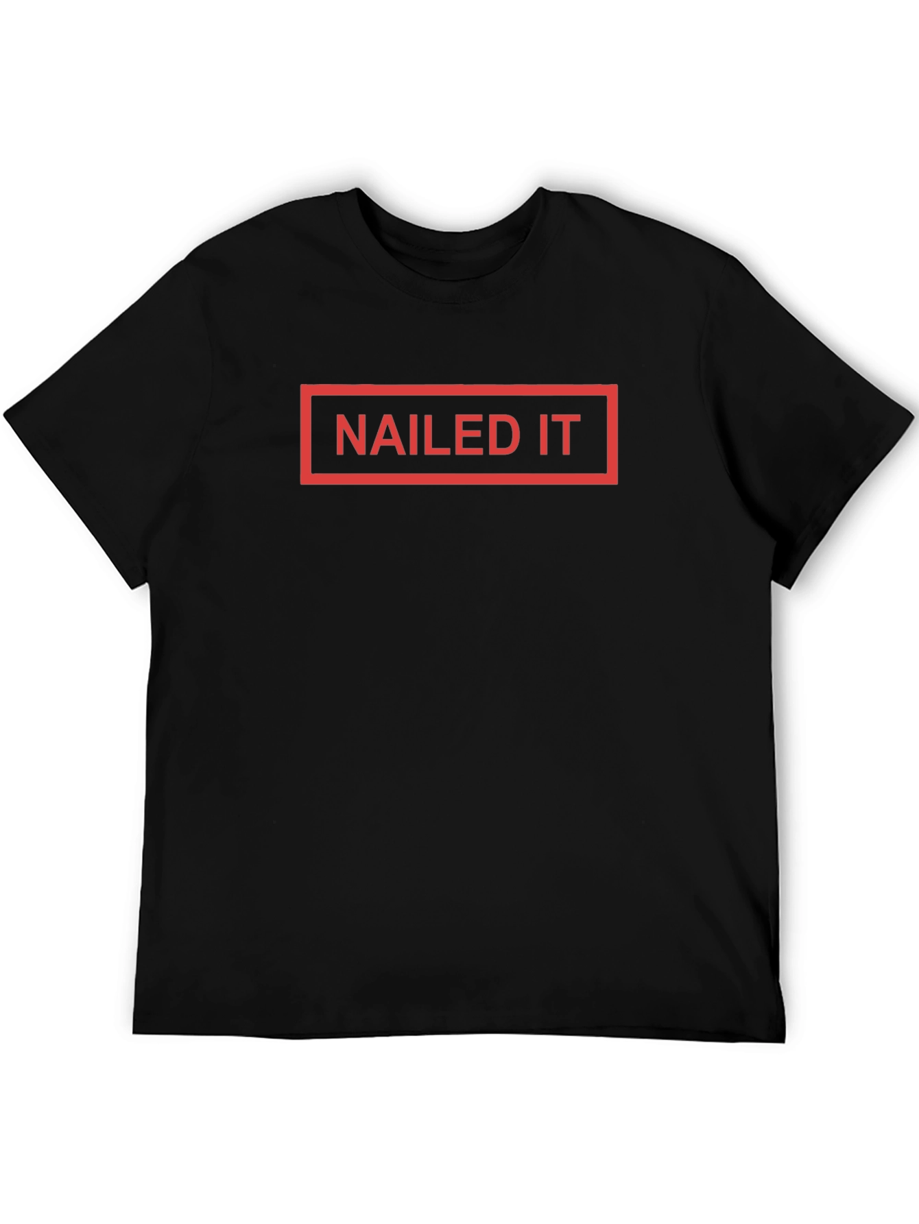 Nailed It! Graphic T-Shirt - Black Casual Tee