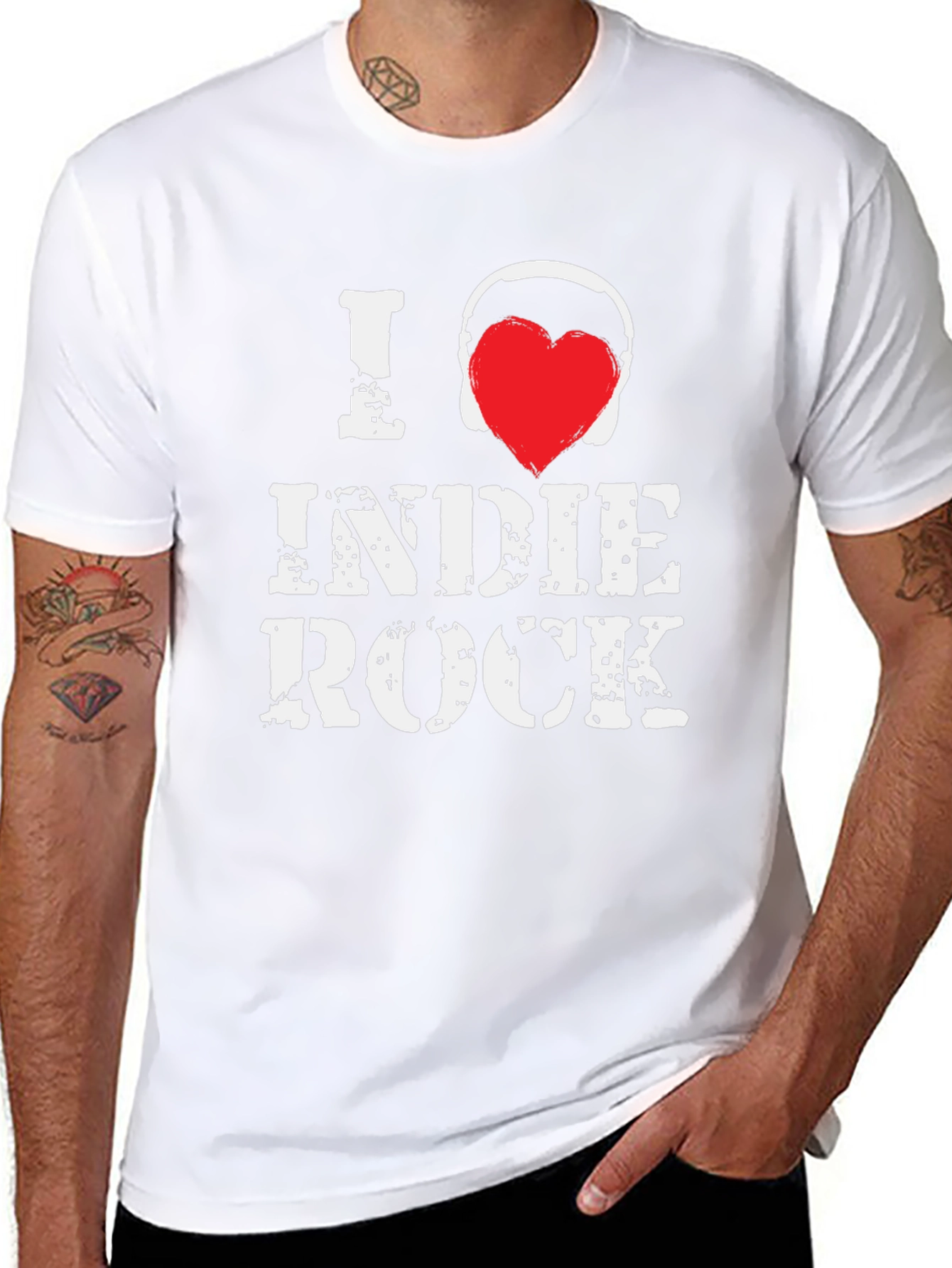 I Love Indie Rock Graphic T-Shirt