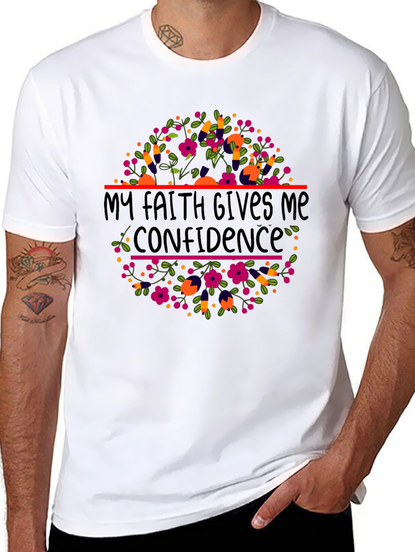 Faith Confidence Floral Tee