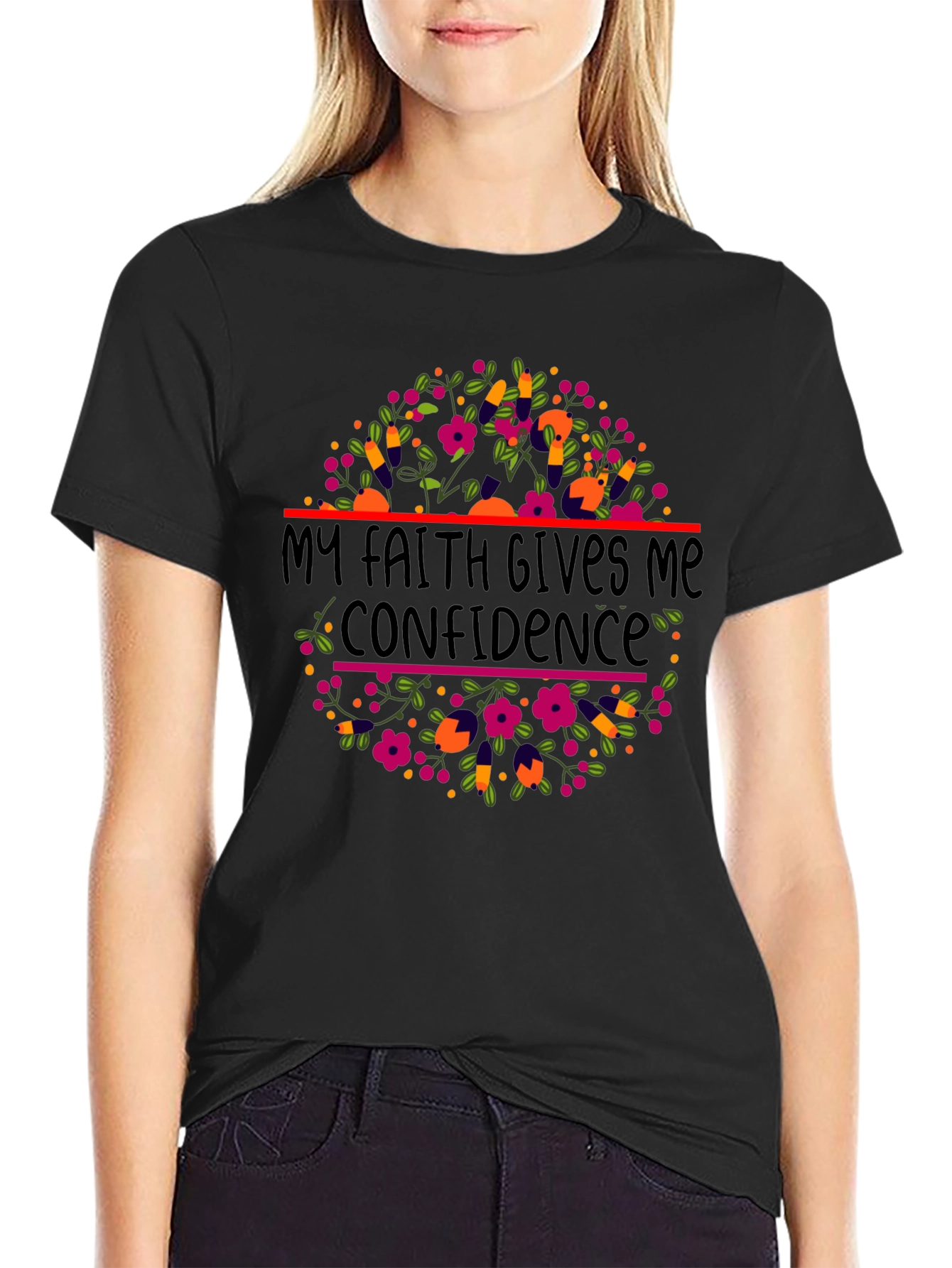 Faith Confidence Floral Tee