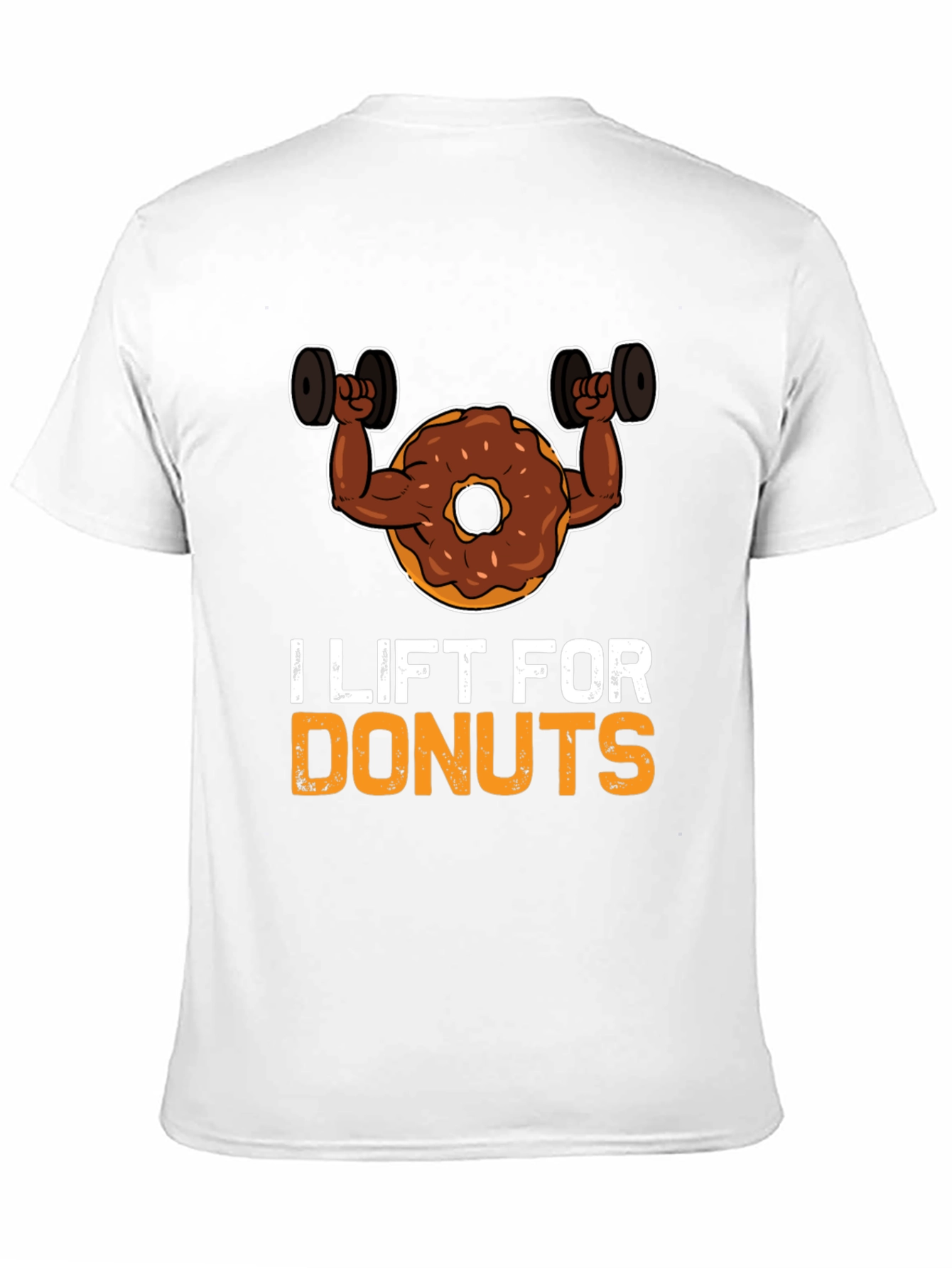 I Lift For Donuts Black Graphic T-Shirt