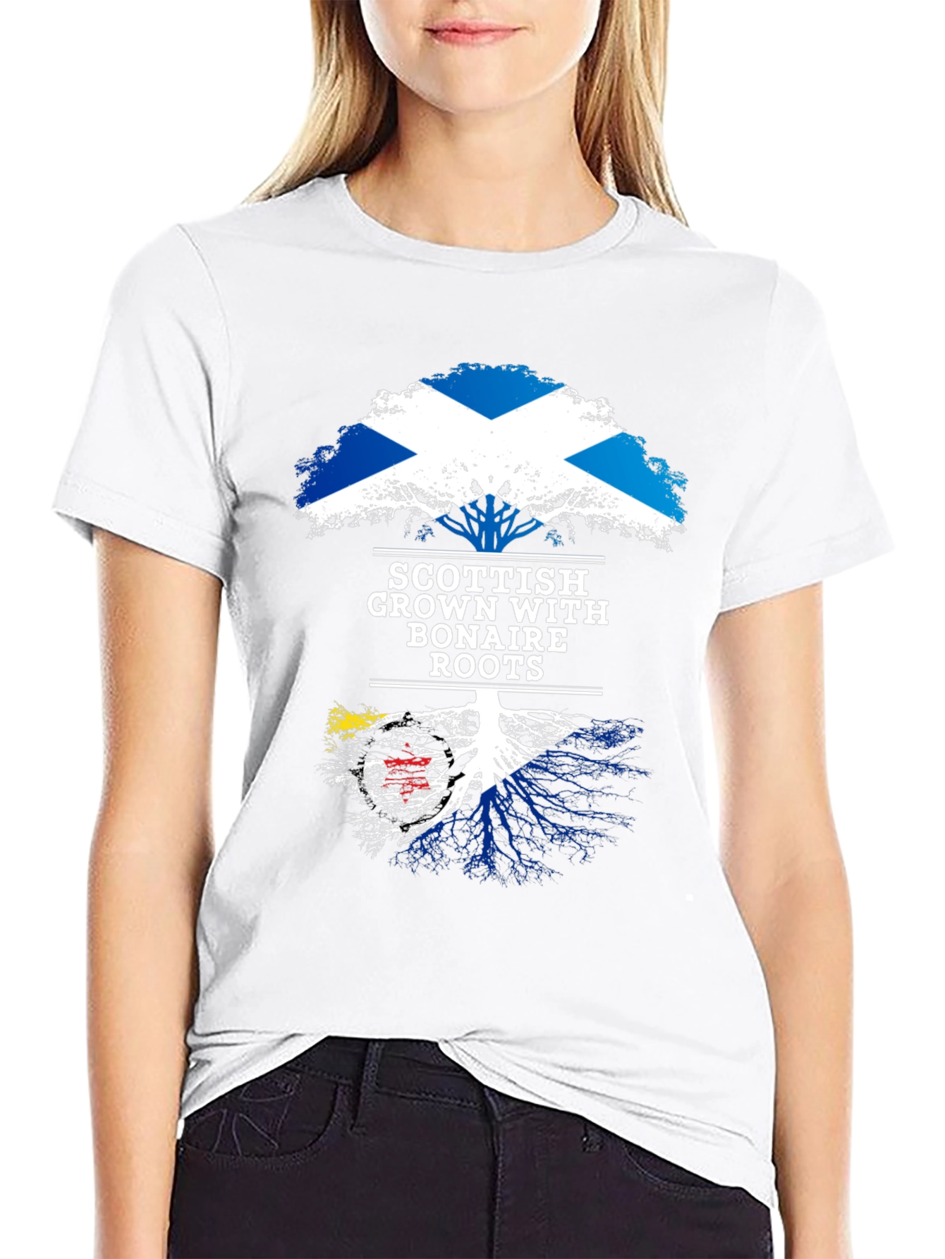 Scottish Grown with Bonaire Roots T-Shirt