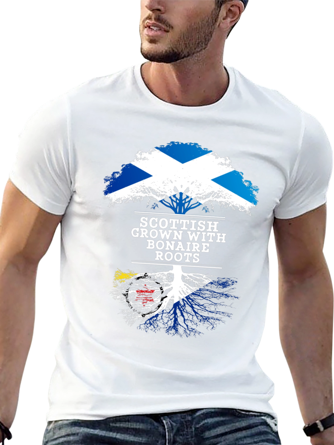 Scottish Grown with Bonaire Roots T-Shirt