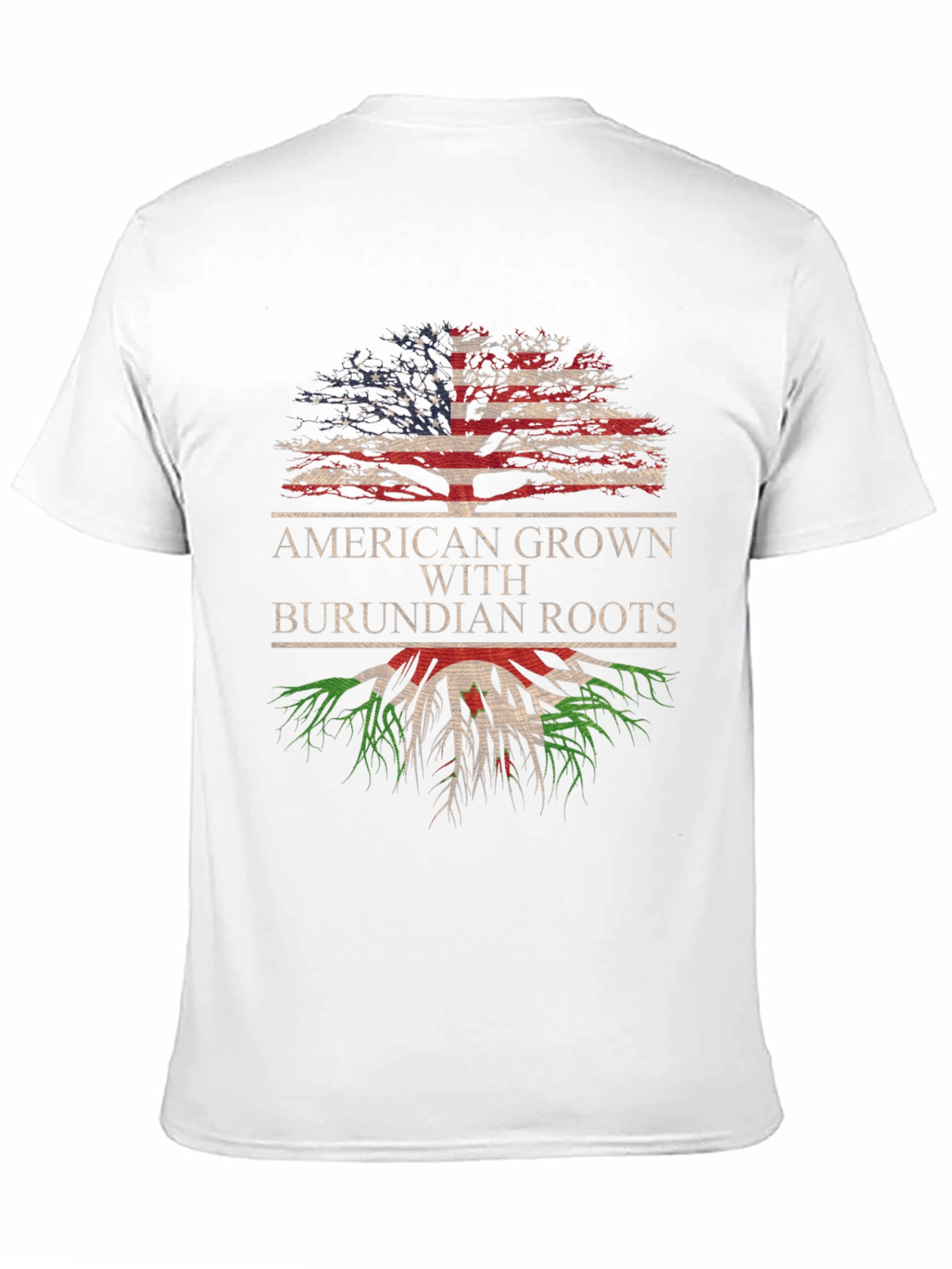 American Grown with Burundian Roots Tree T-Shirt