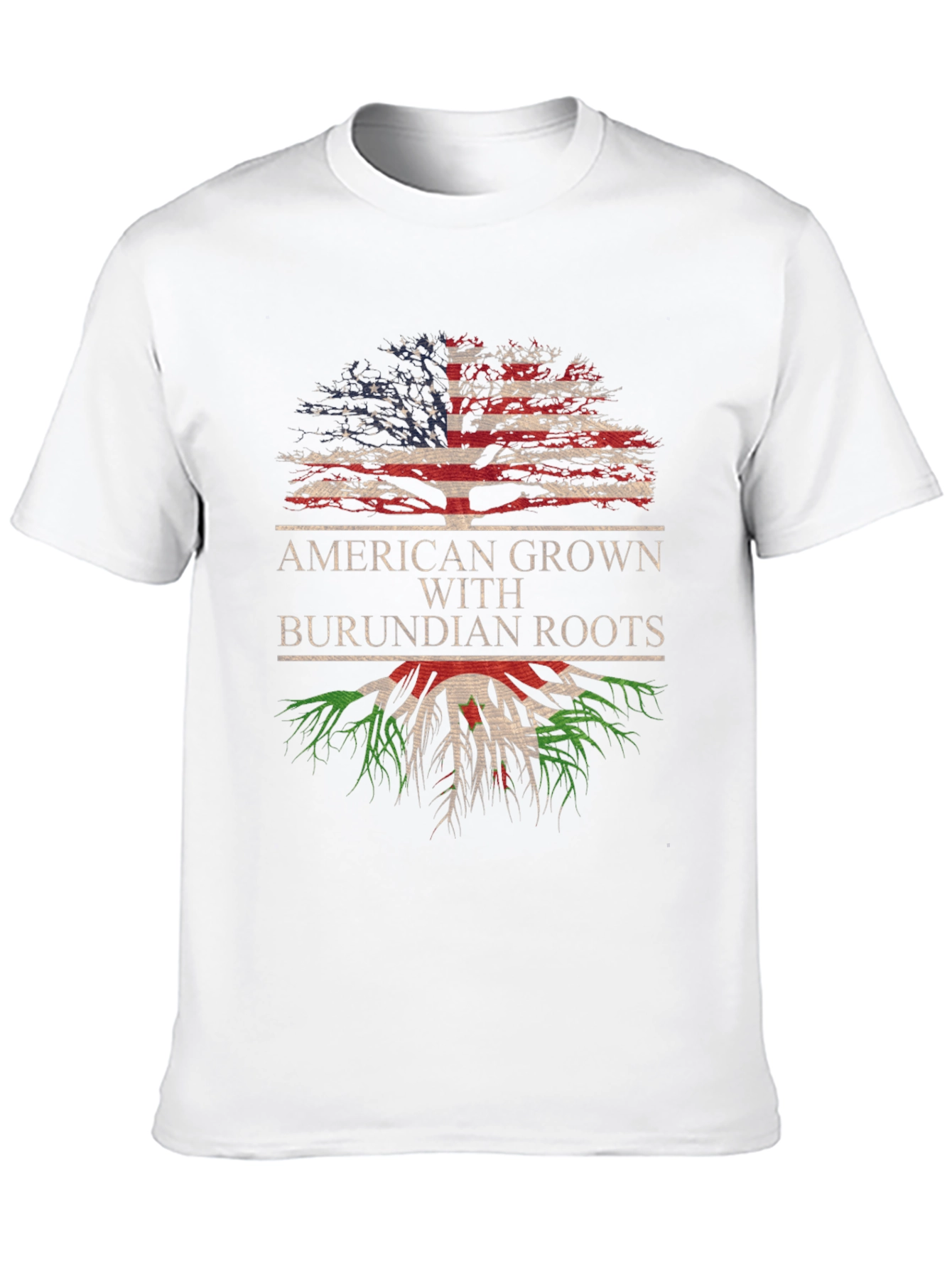 American Grown with Burundian Roots Tree T-Shirt