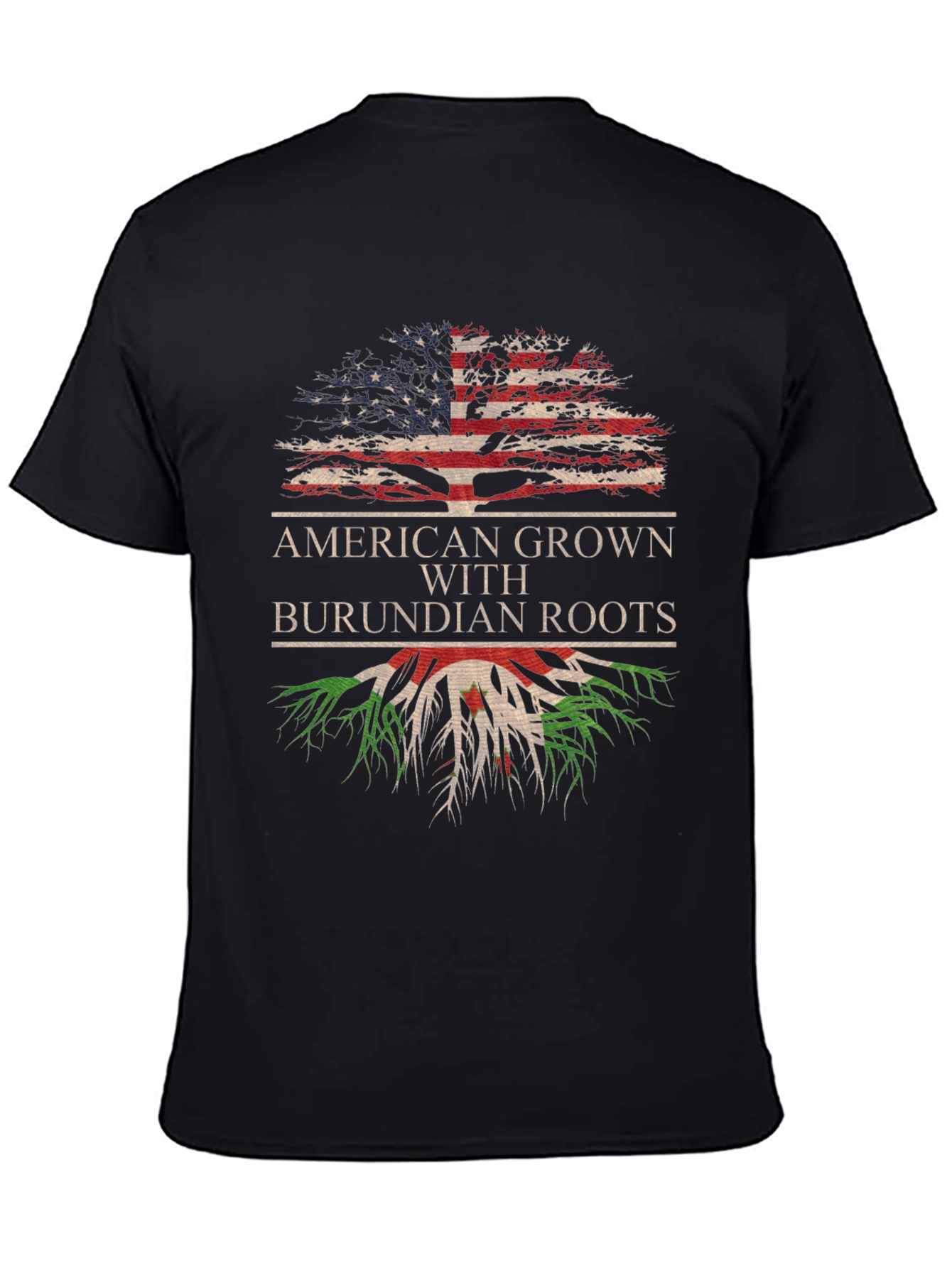 American Grown with Burundian Roots Tree T-Shirt