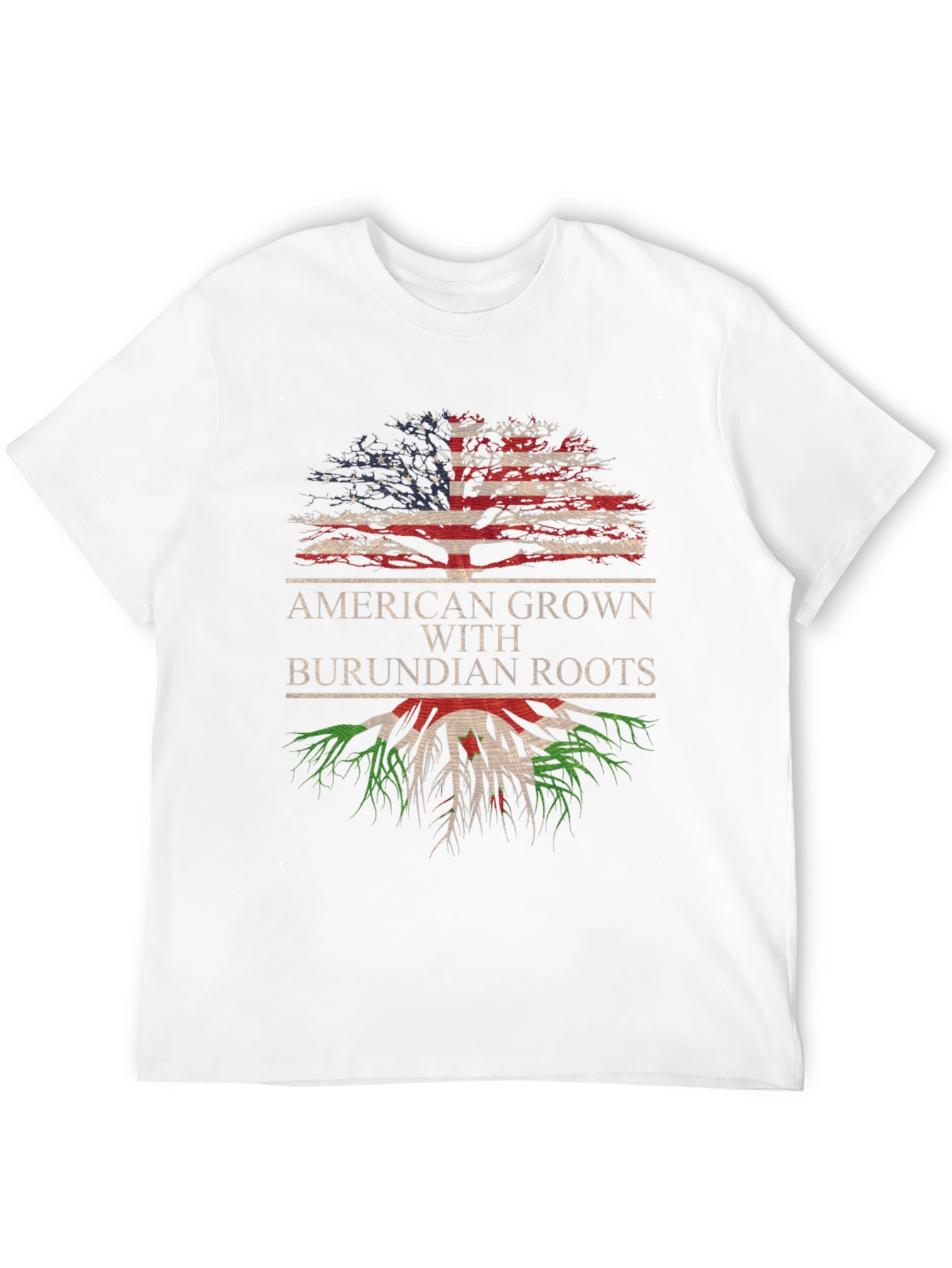 American Grown with Burundian Roots Tree T-Shirt