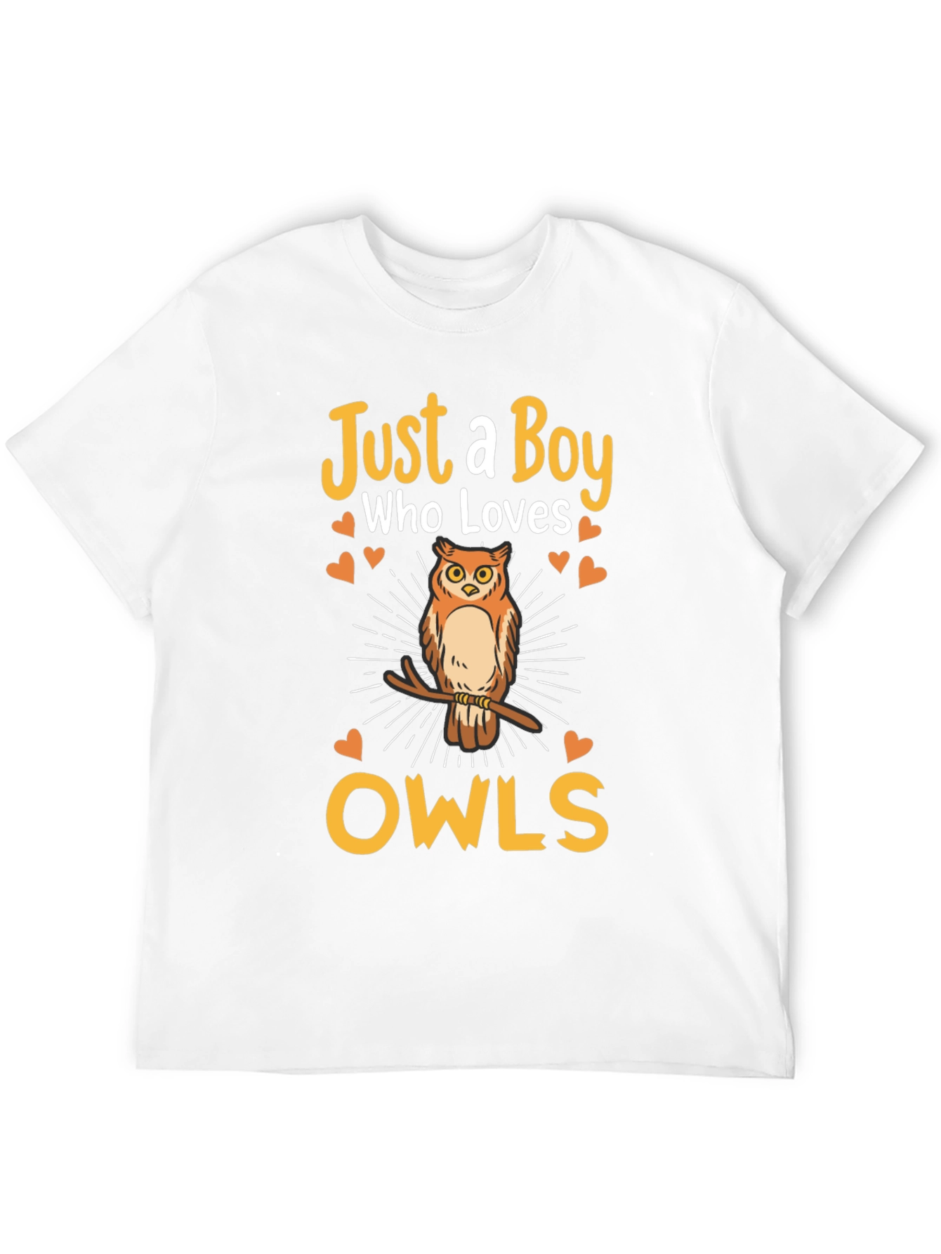 Just a Boy Who Loves Owls Graphic T-Shirt
