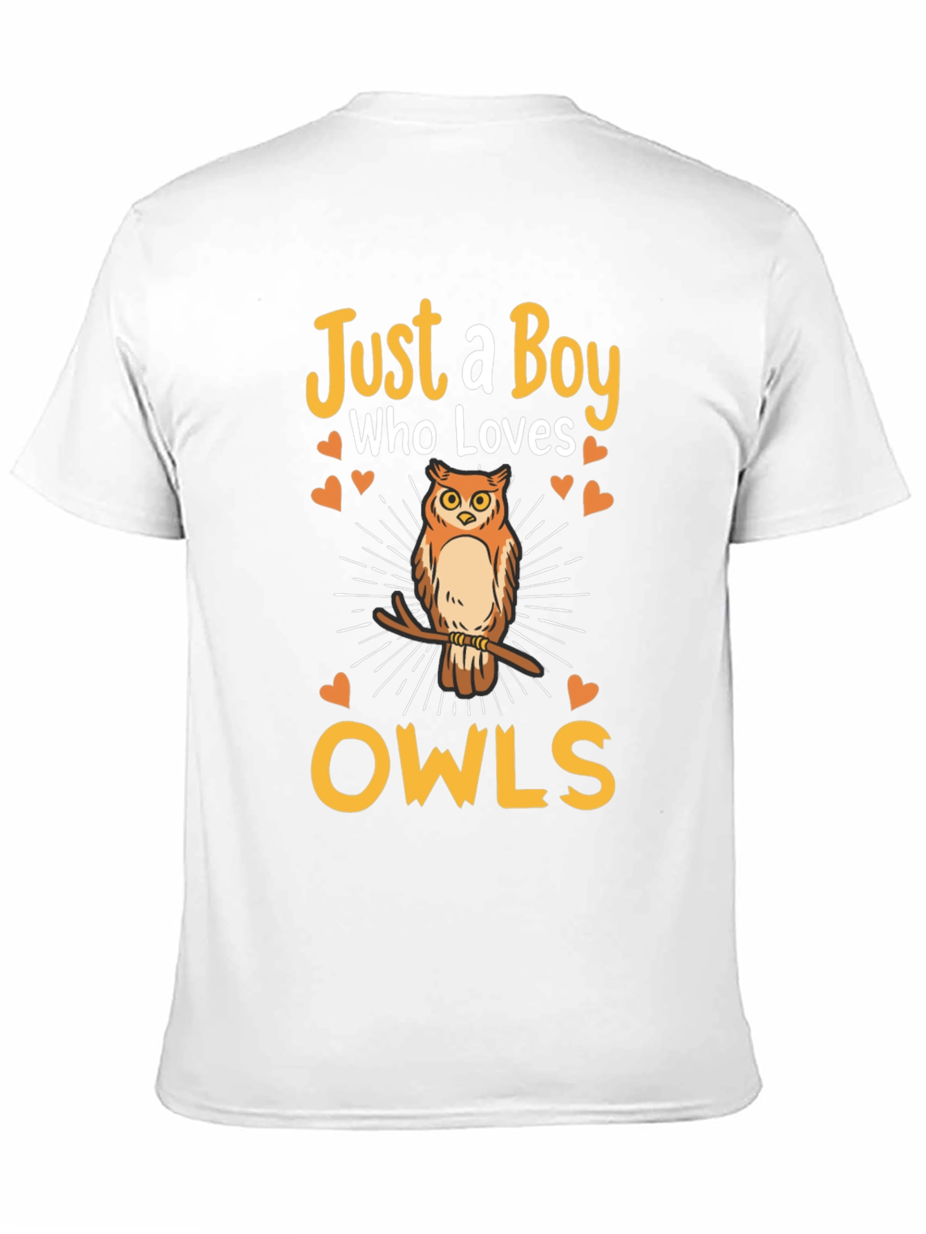 Just a Boy Who Loves Owls Graphic T-Shirt