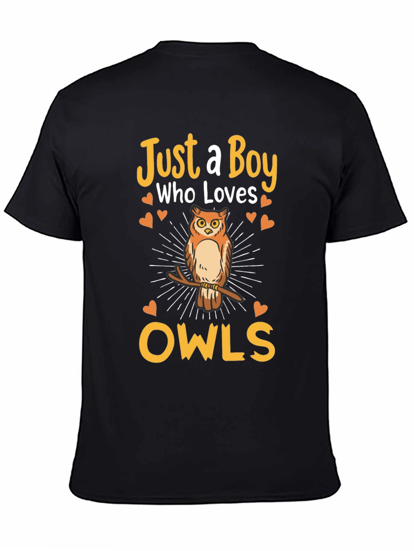 Just a Boy Who Loves Owls Graphic T-Shirt