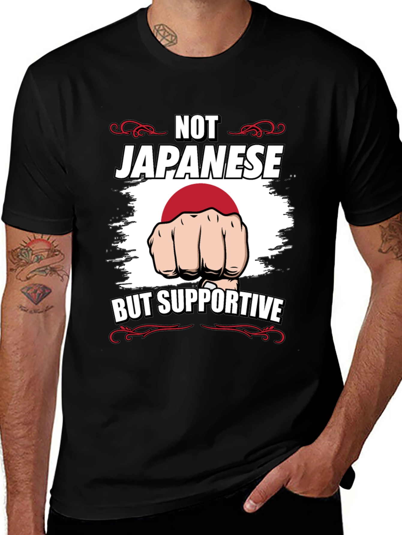 Not Japanese But Supportive T-Shirt