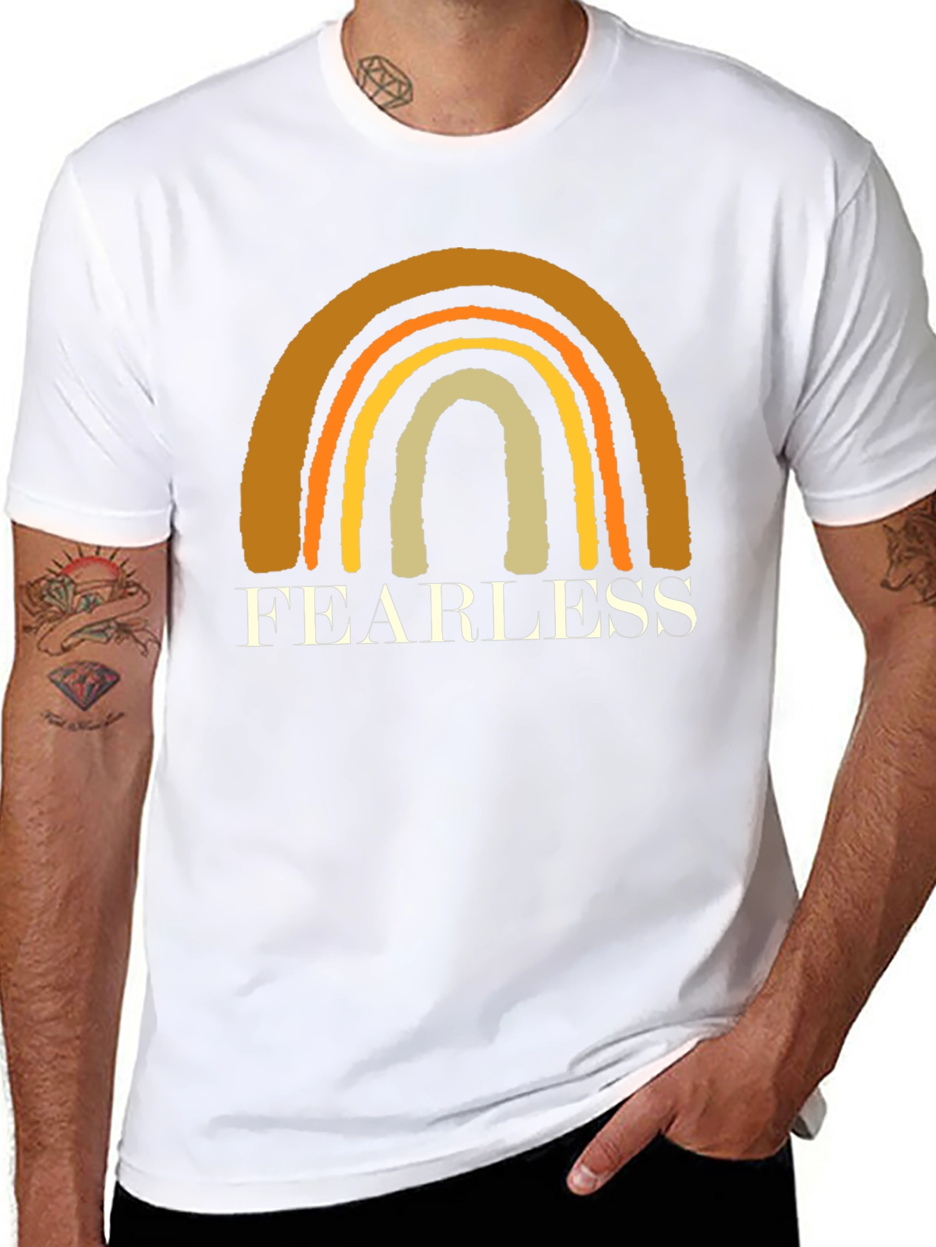 Fearless Rainbow Graphic Tee
