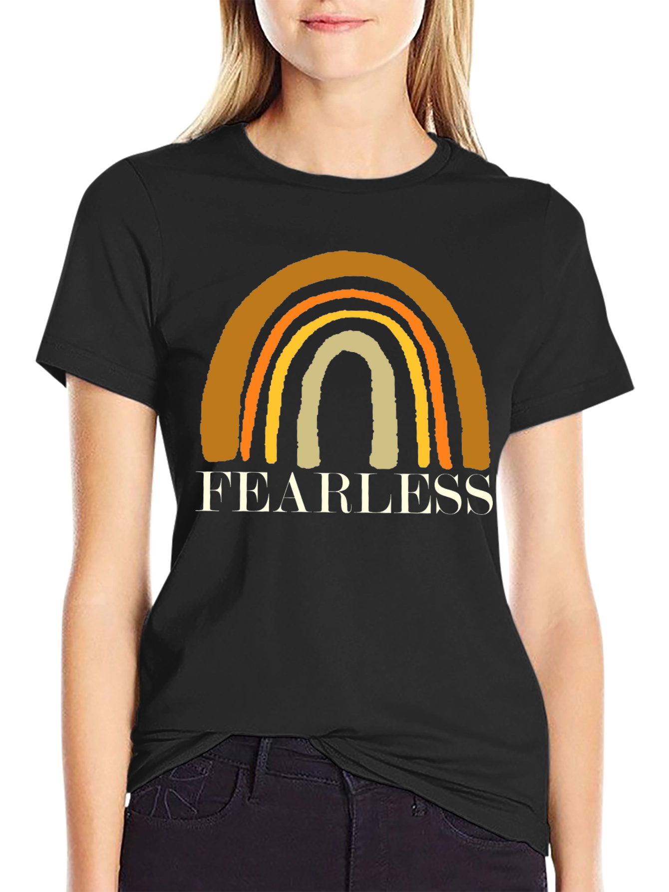 Fearless Rainbow Graphic Tee