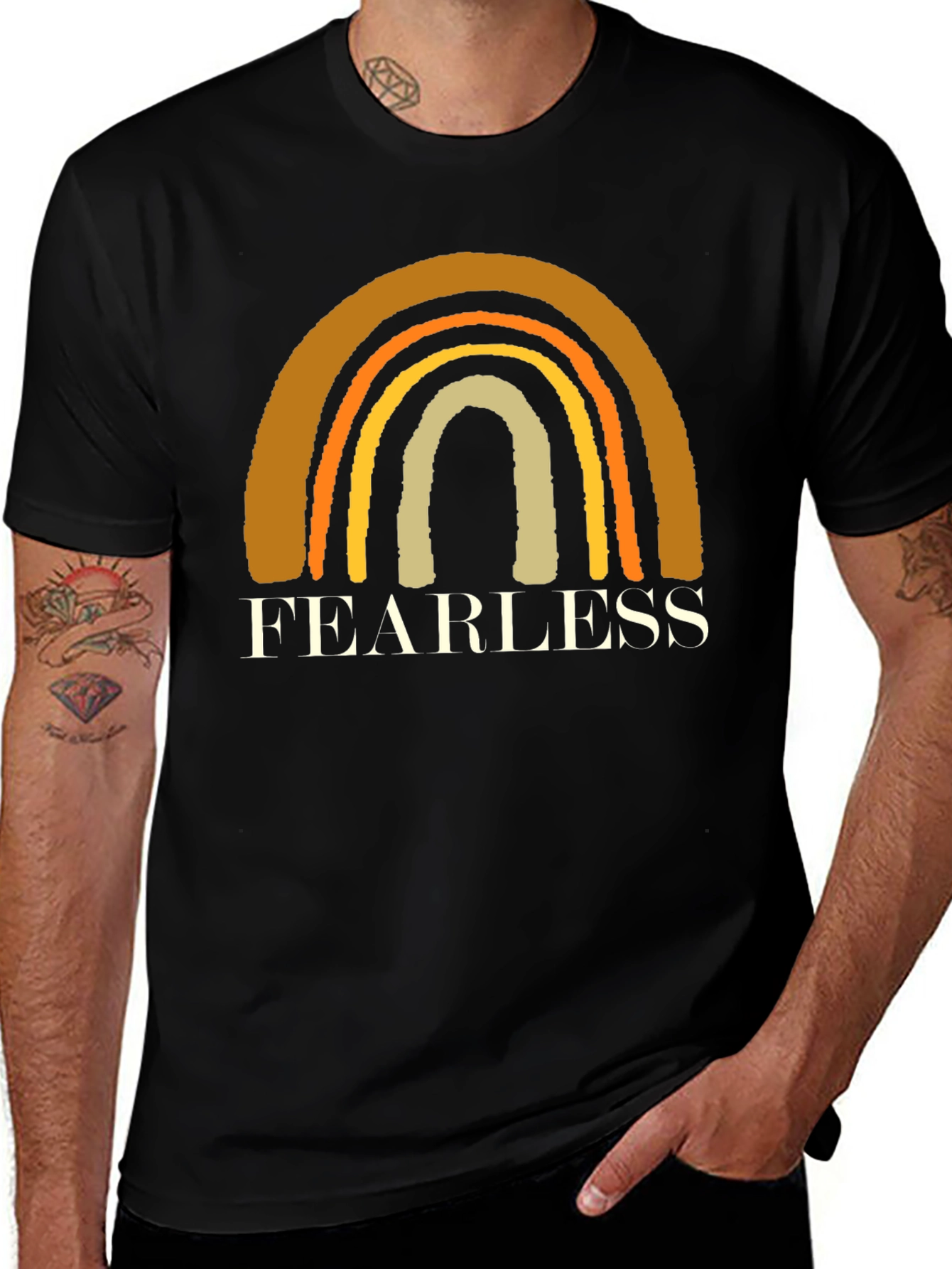 Fearless Rainbow Graphic Tee