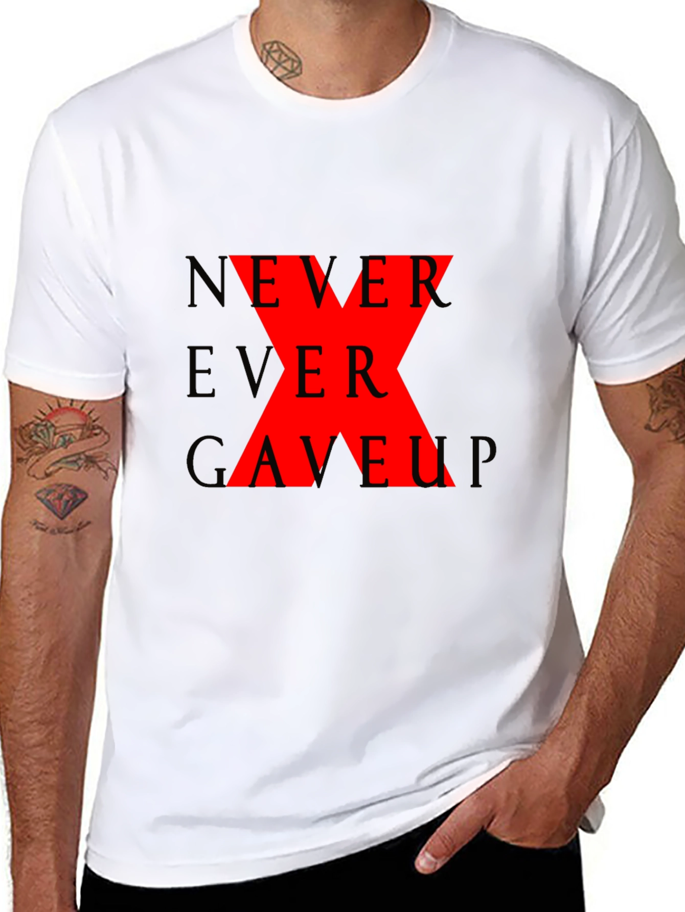 Never Ever Gave Up Graphic T-Shirt