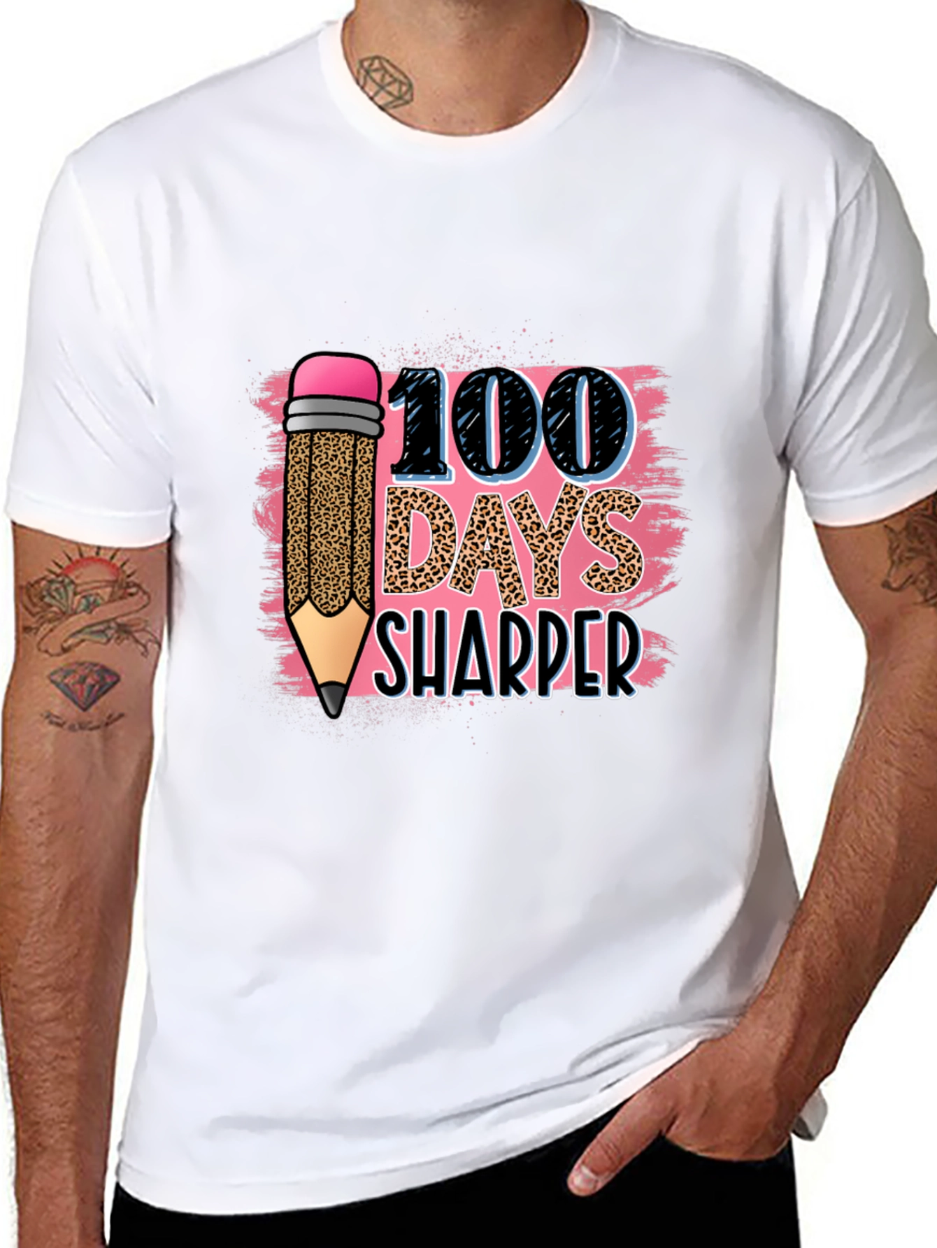100 Days Sharper Leopard Print T-Shirt