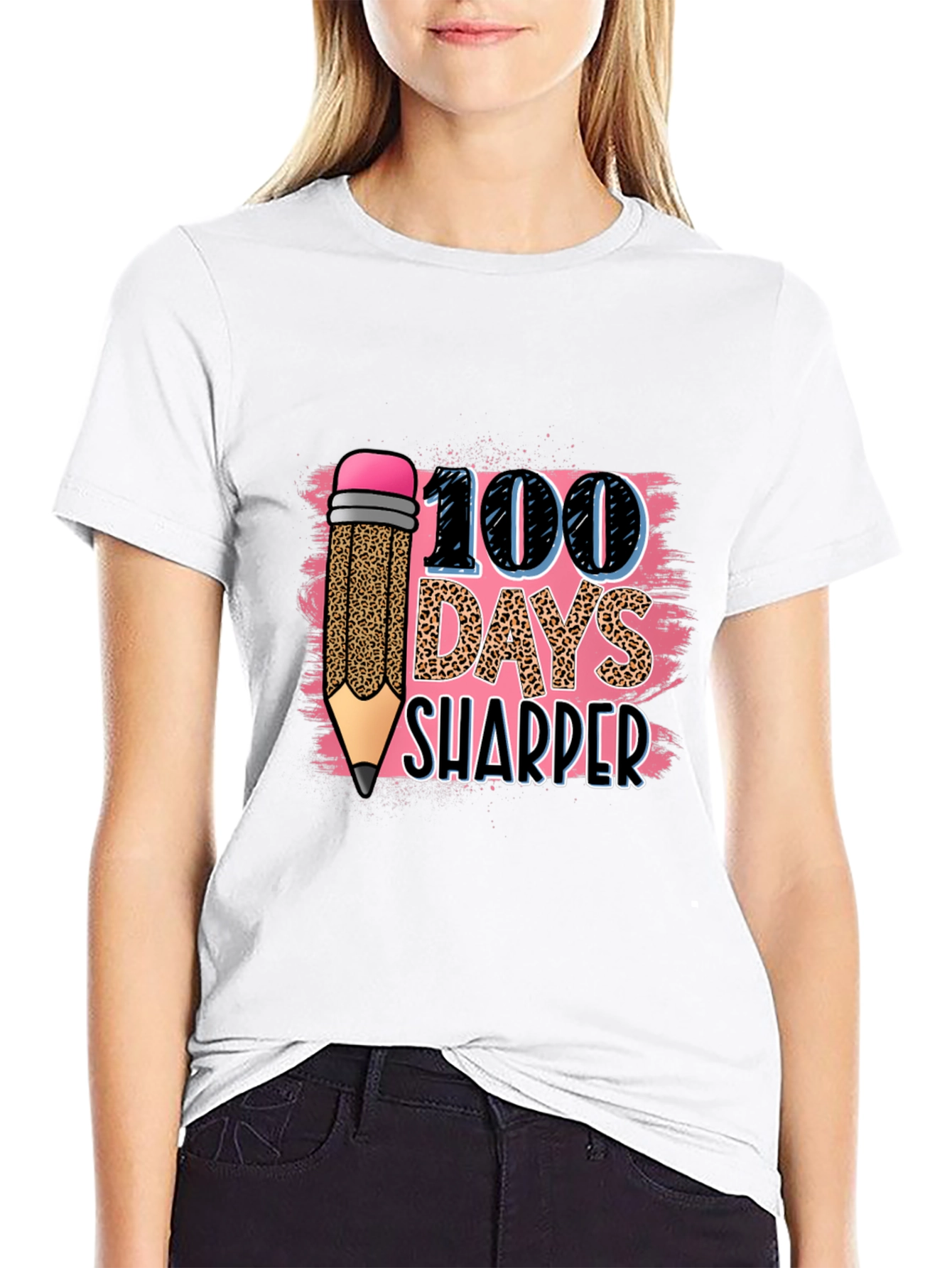 100 Days Sharper Leopard Print T-Shirt