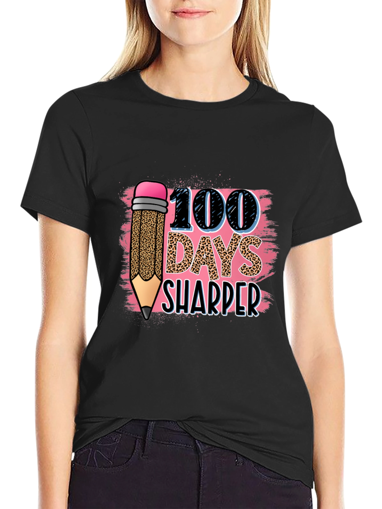 100 Days Sharper Leopard Print T-Shirt