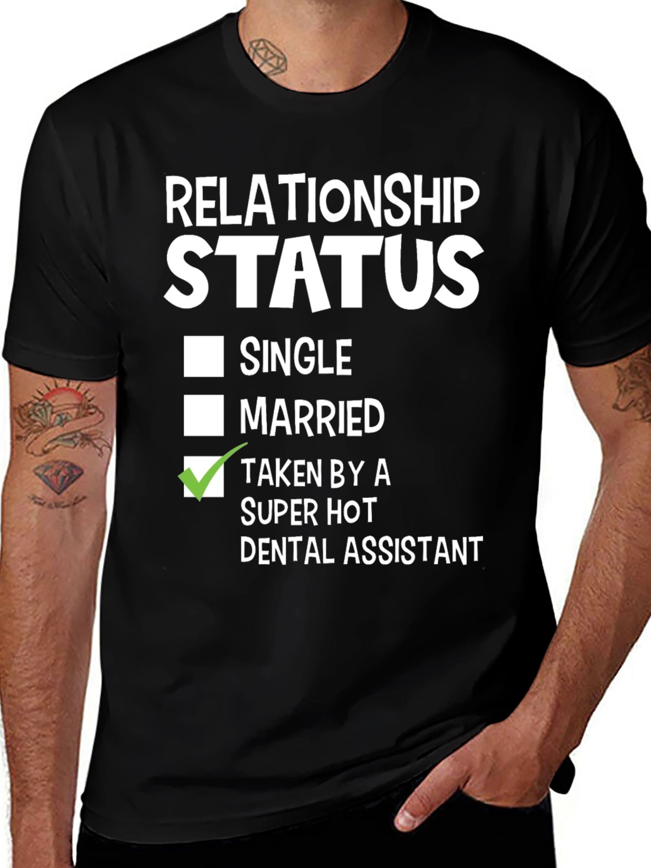 Funny Relationship Status Dental Assistant T-Shirt