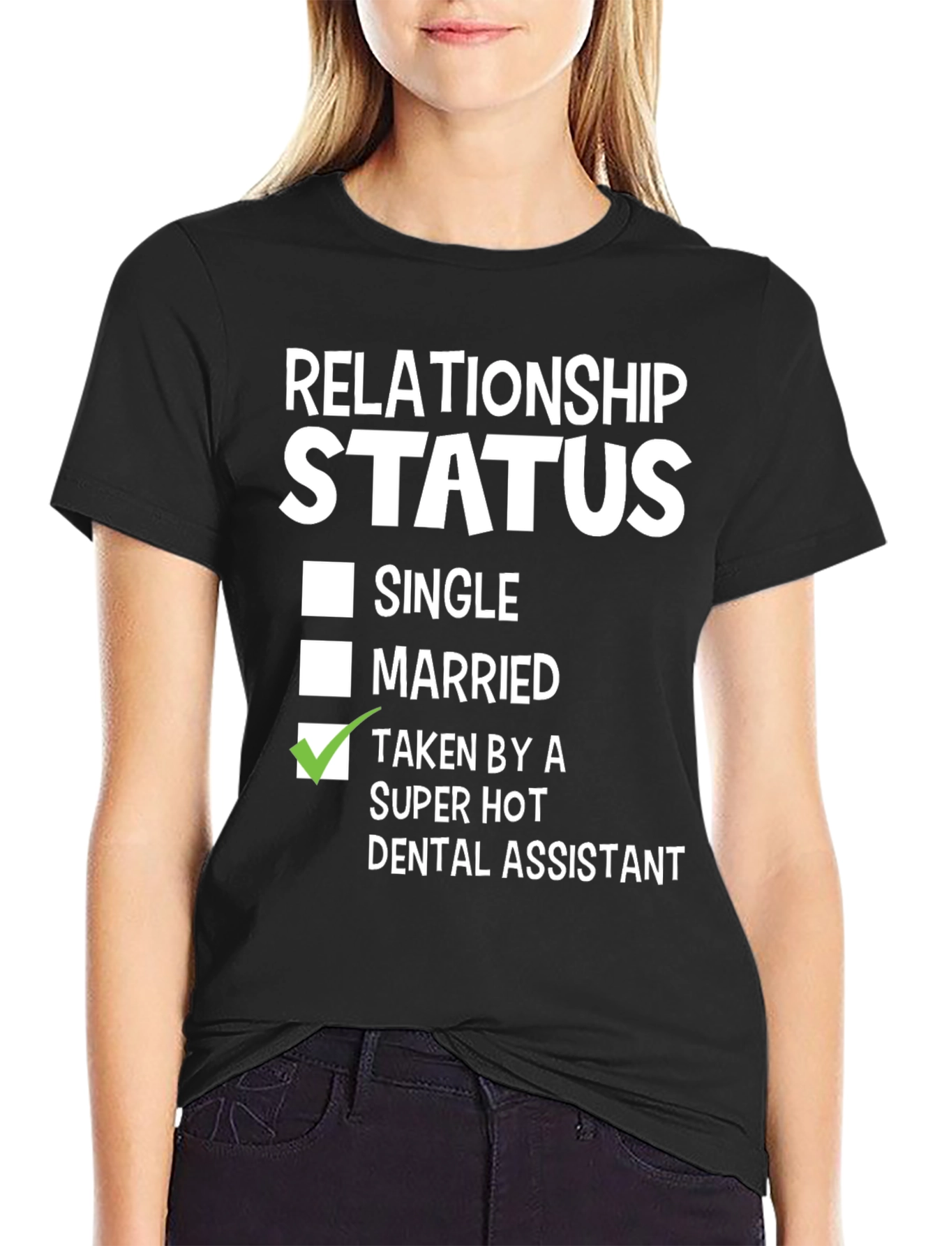 Funny Relationship Status Dental Assistant T-Shirt