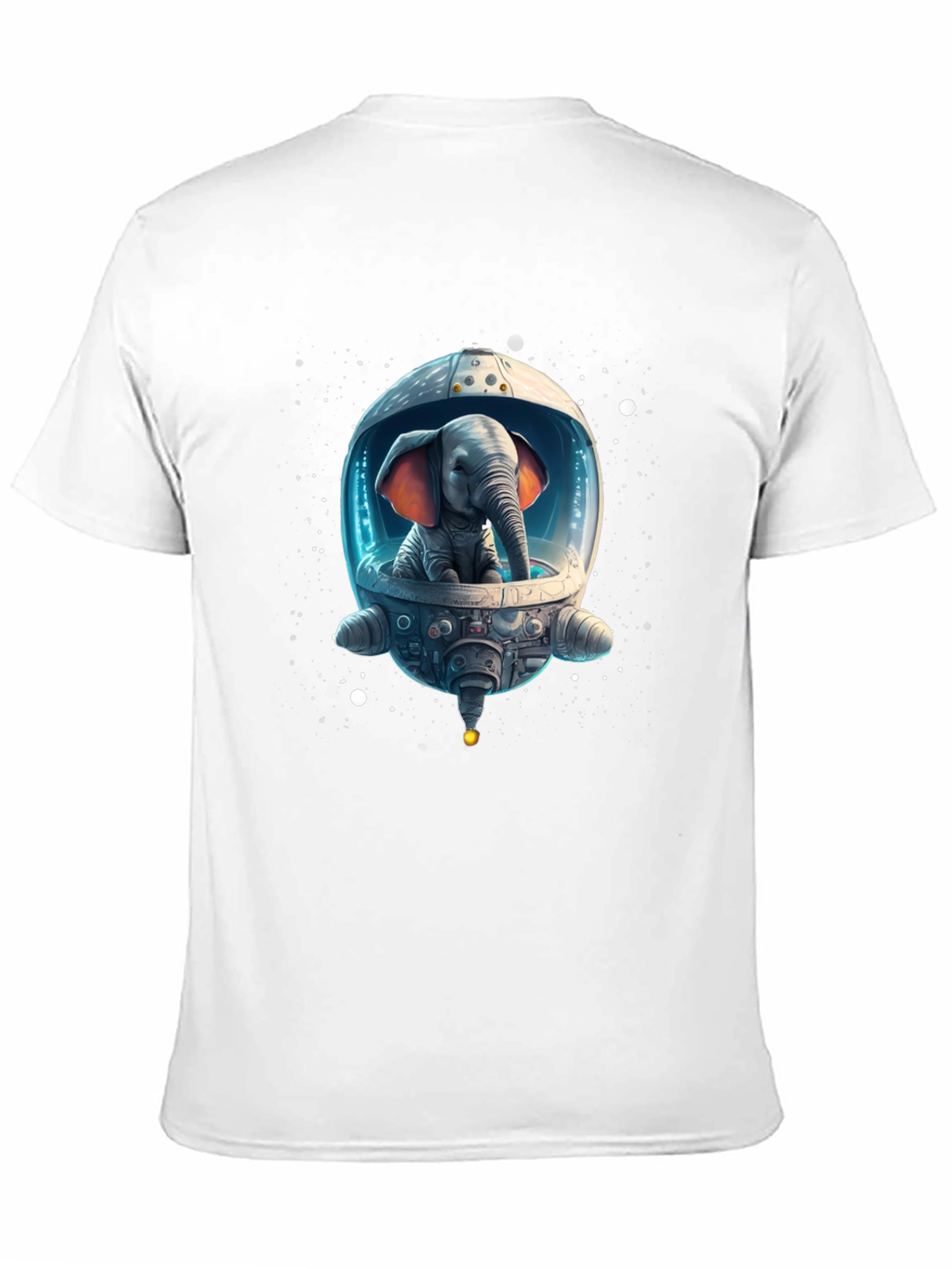 Elephant Astronaut Graphic T-Shirt