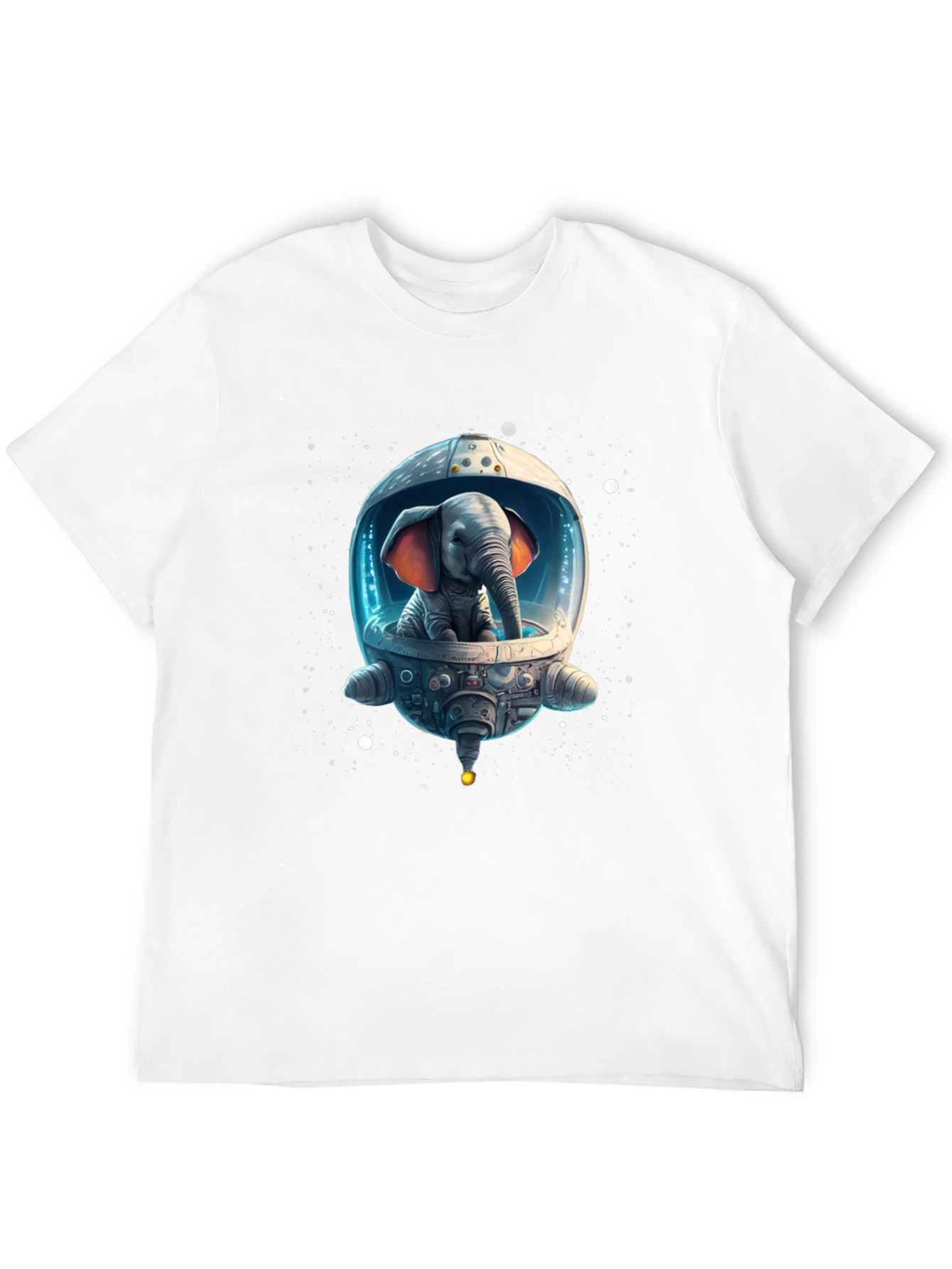 Elephant Astronaut Graphic T-Shirt