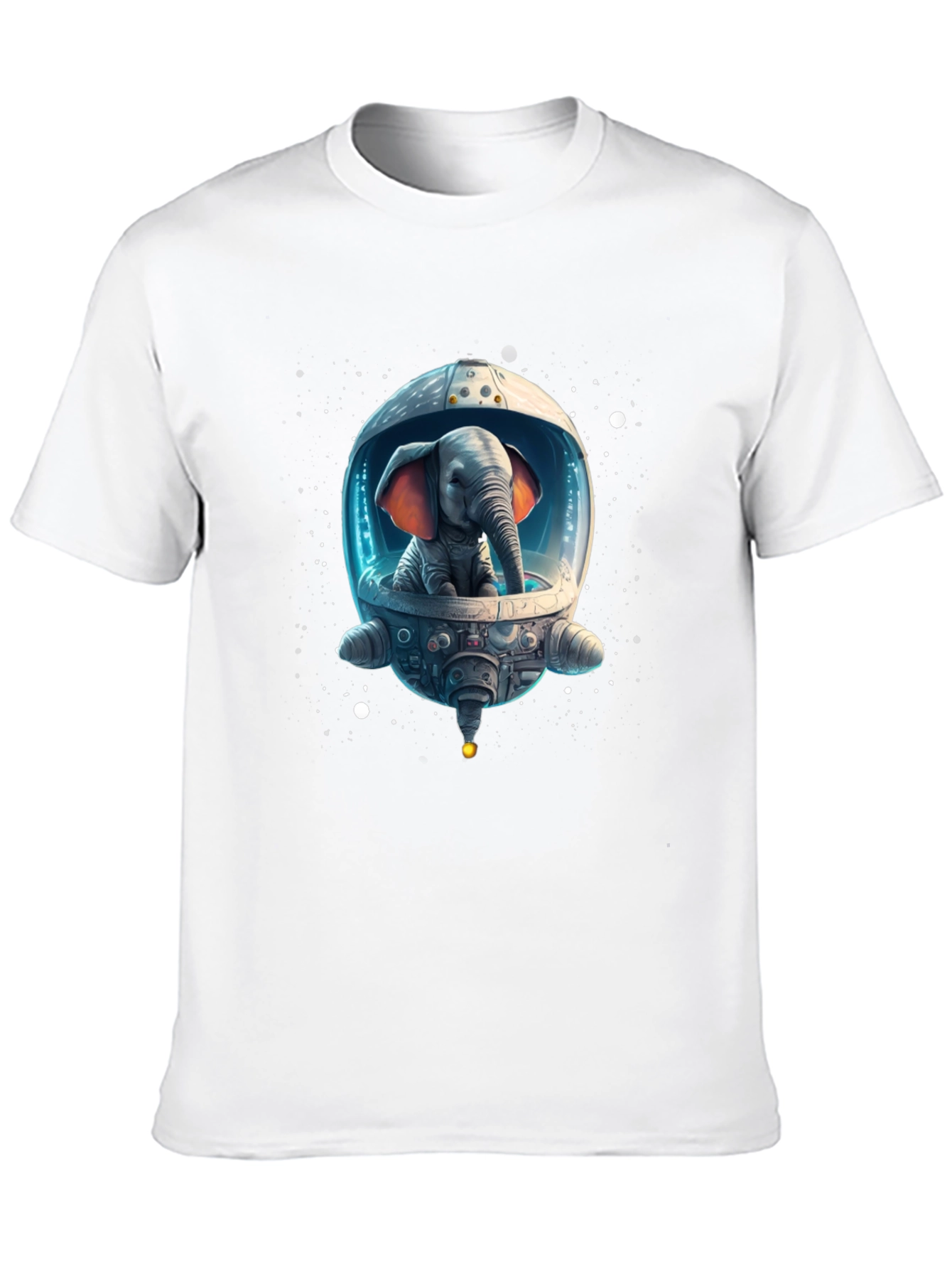 Elephant Astronaut Graphic T-Shirt