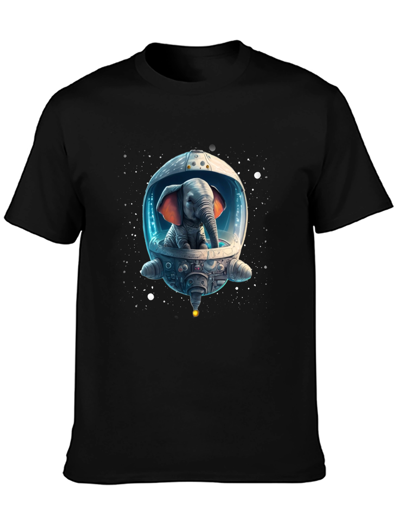 Elephant Astronaut Graphic T-Shirt