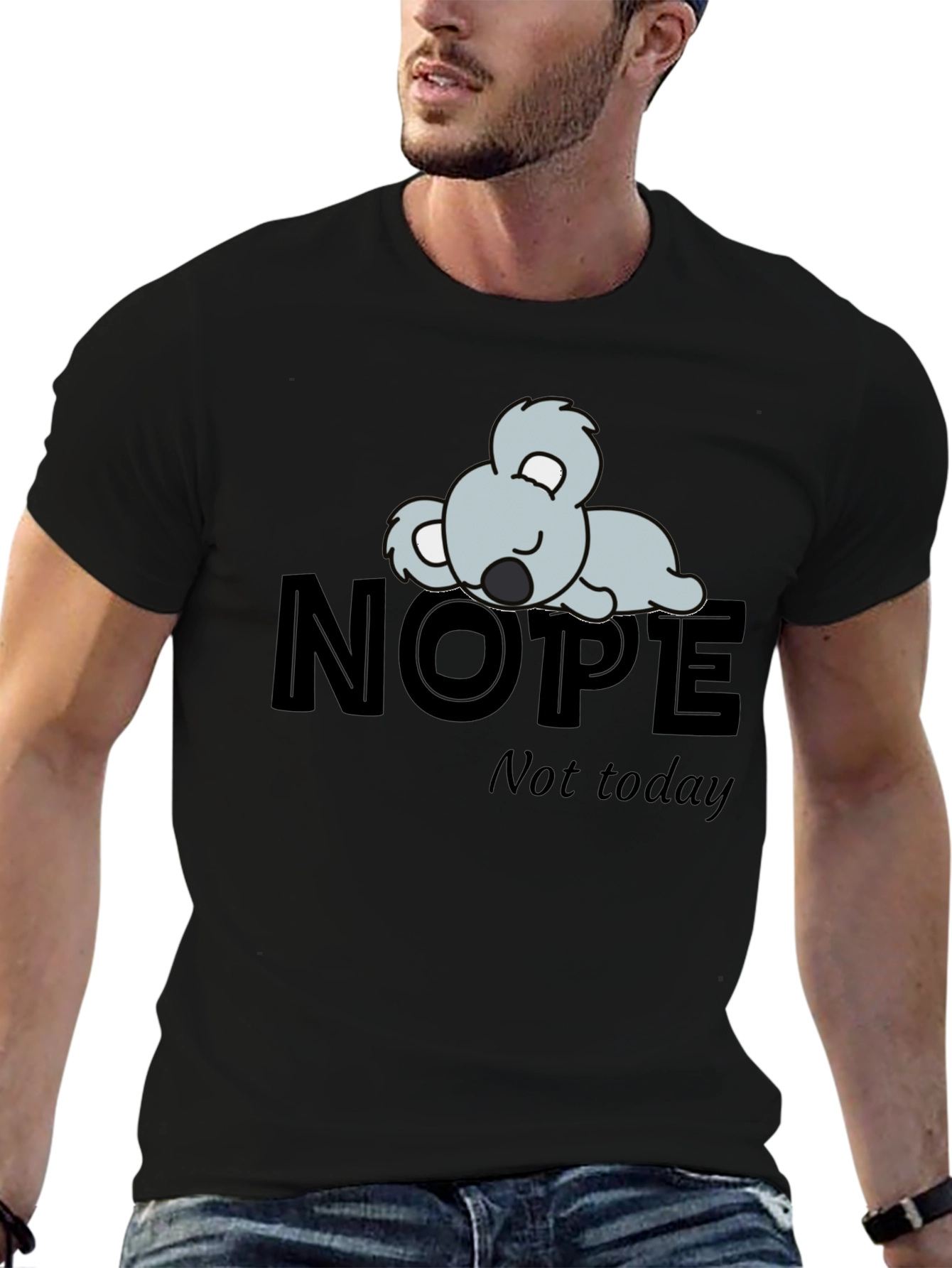 Nope Not Today Koala Graphic T-Shirt