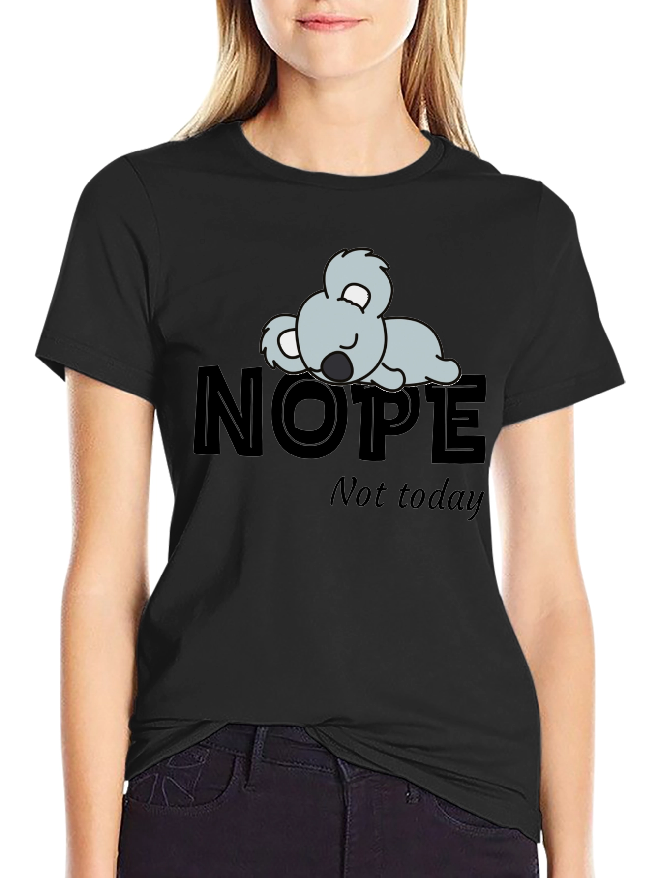 Nope Not Today Koala Graphic T-Shirt