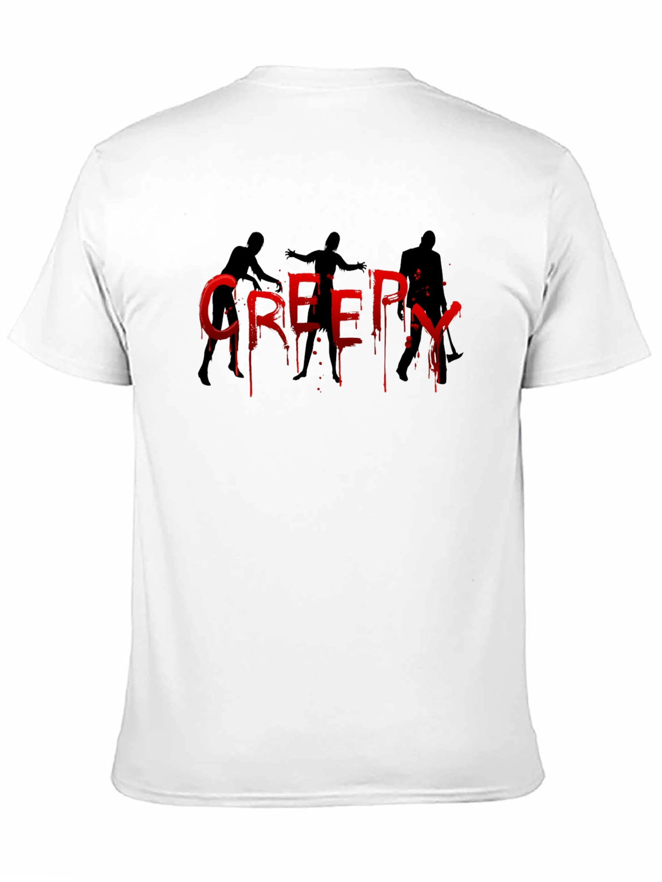 Creepy Zombie Halloween Graphic T-Shirt
