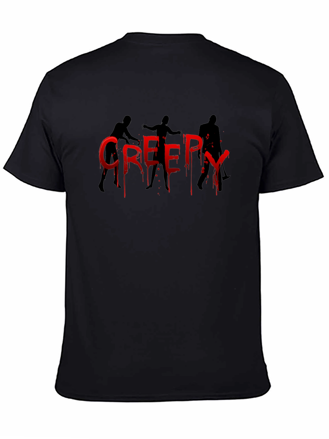 Creepy Zombie Halloween Graphic T-Shirt
