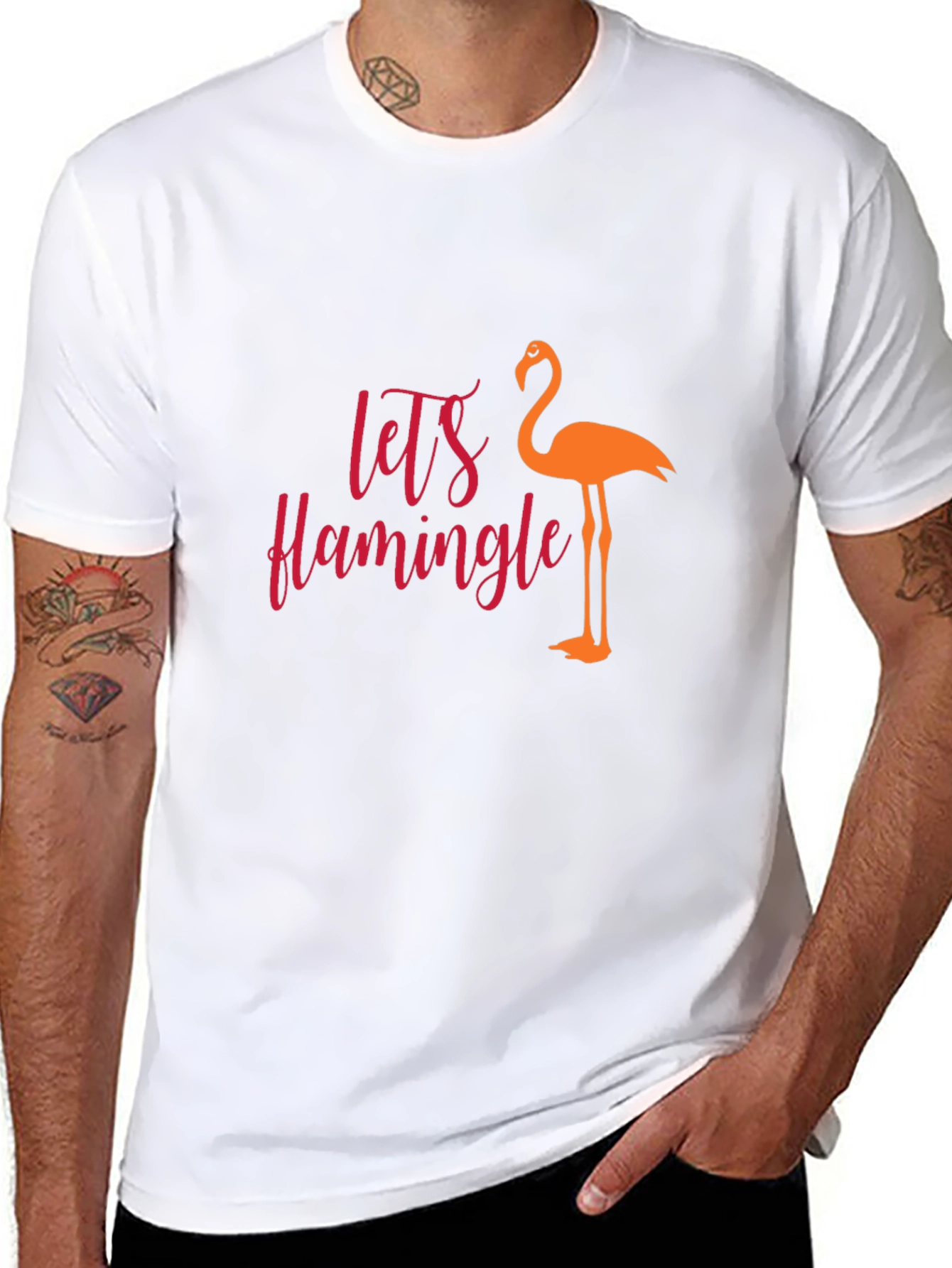 Lets Flamingle Graphic T-Shirt