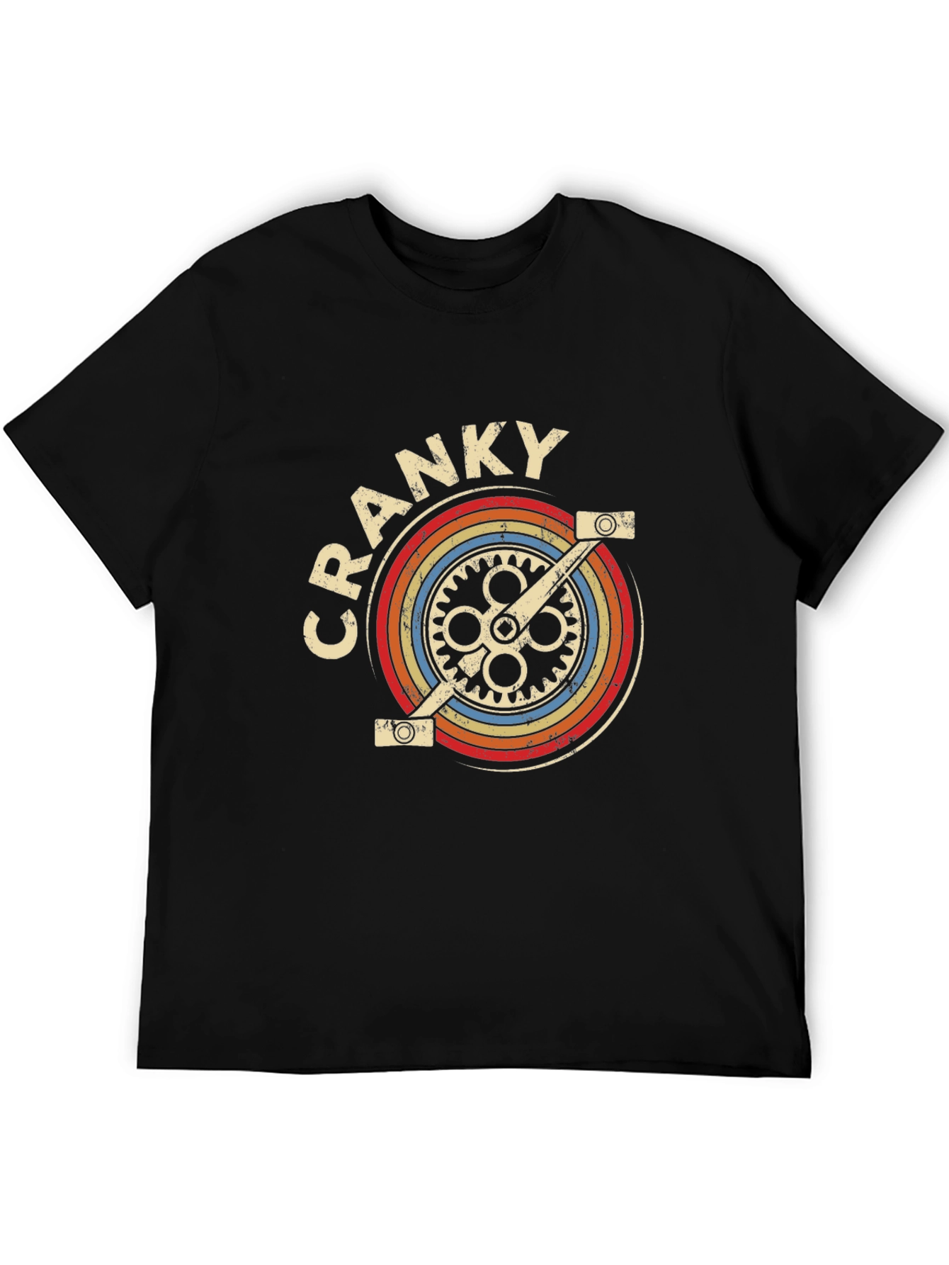 Retro Cranky Bicycle Graphic T-Shirt