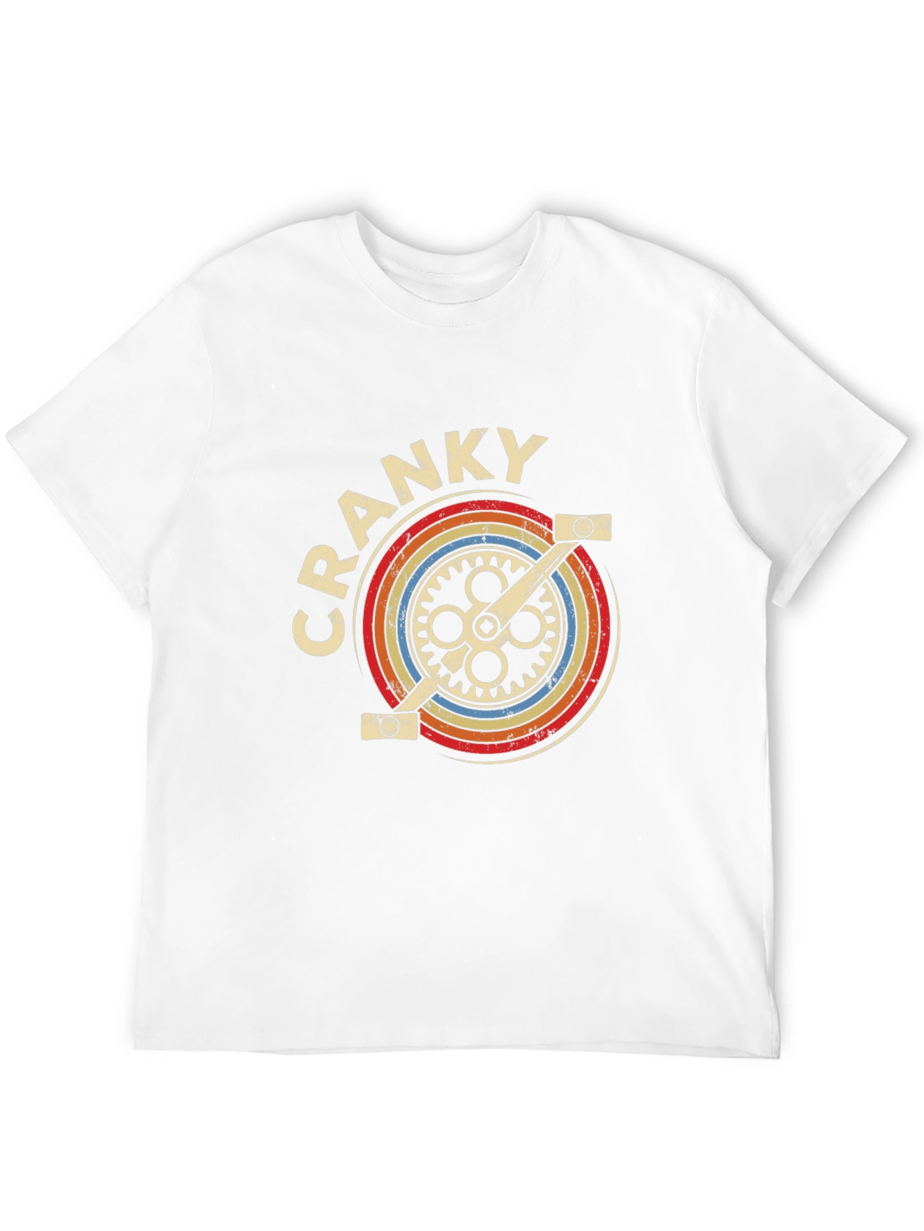 Retro Cranky Bicycle Graphic T-Shirt