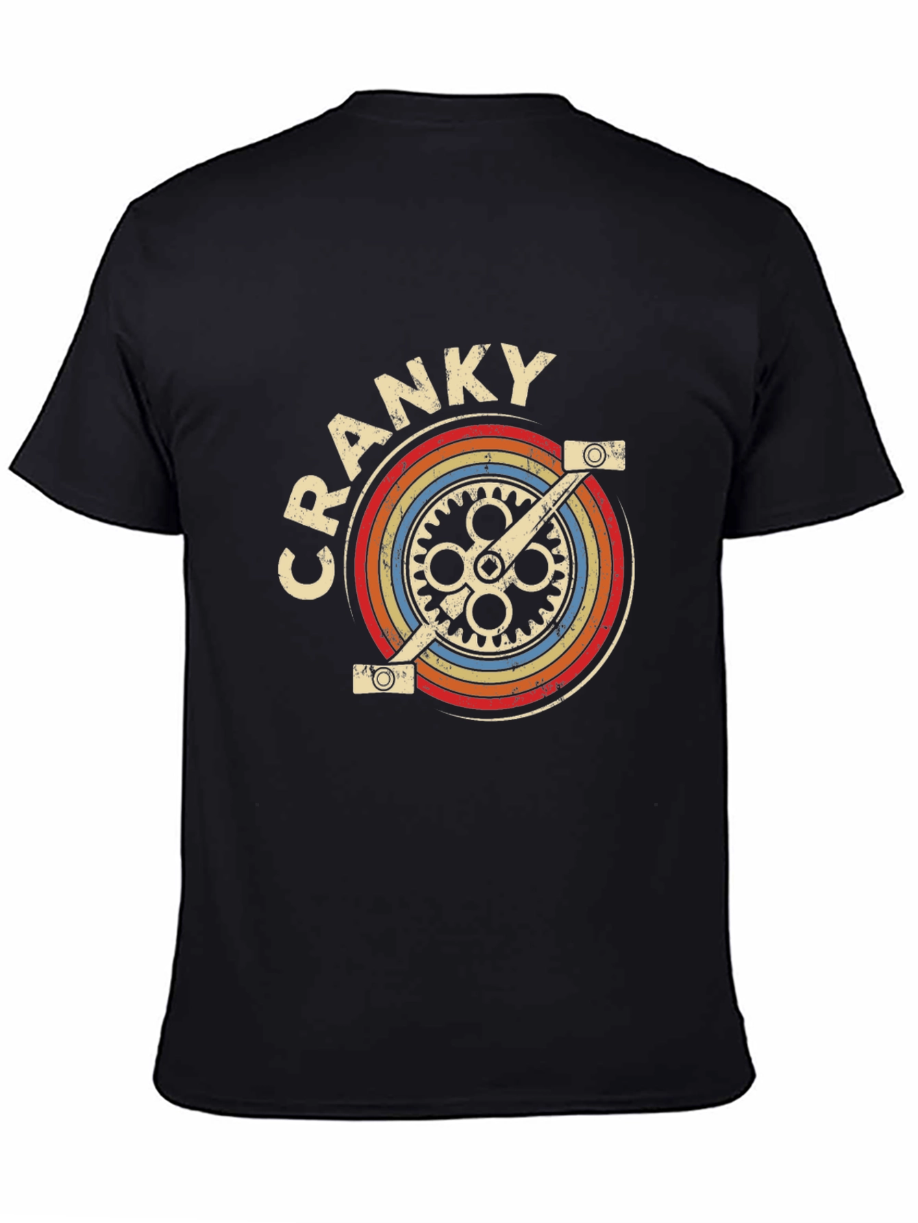 Retro Cranky Bicycle Graphic T-Shirt