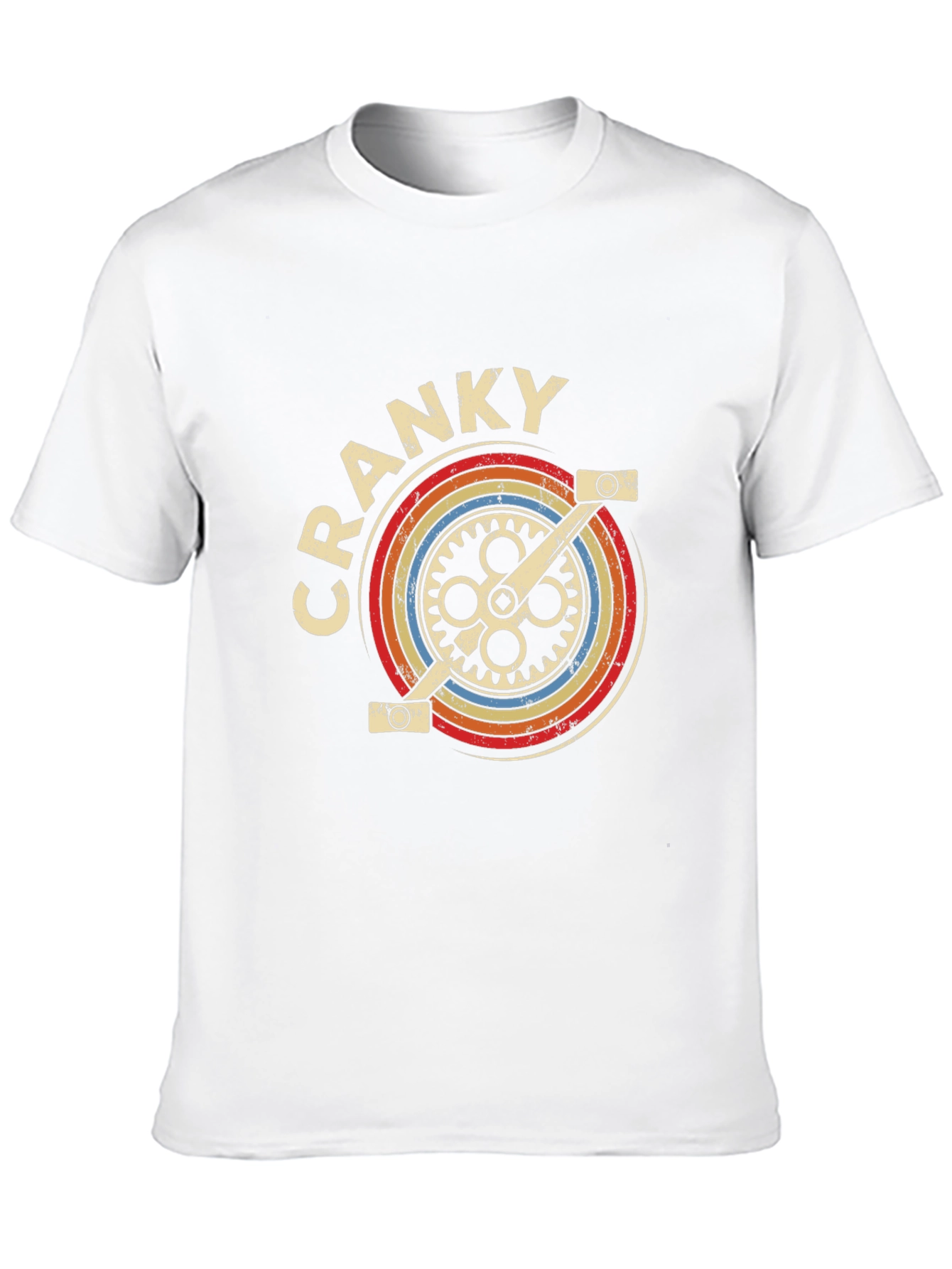 Retro Cranky Bicycle Graphic T-Shirt