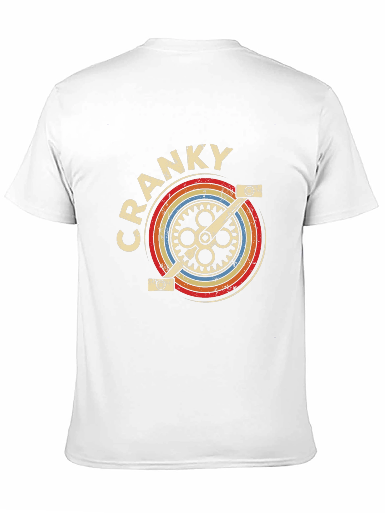 Retro Cranky Bicycle Graphic T-Shirt