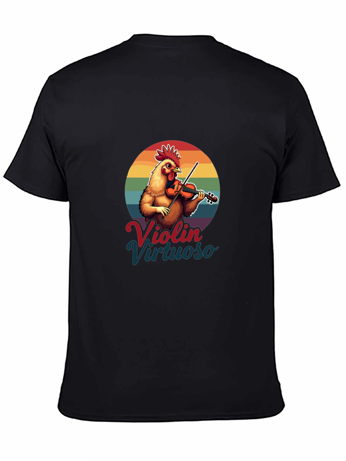Violin Virtuoso Chicken T-Shirt - Funny Music Tee